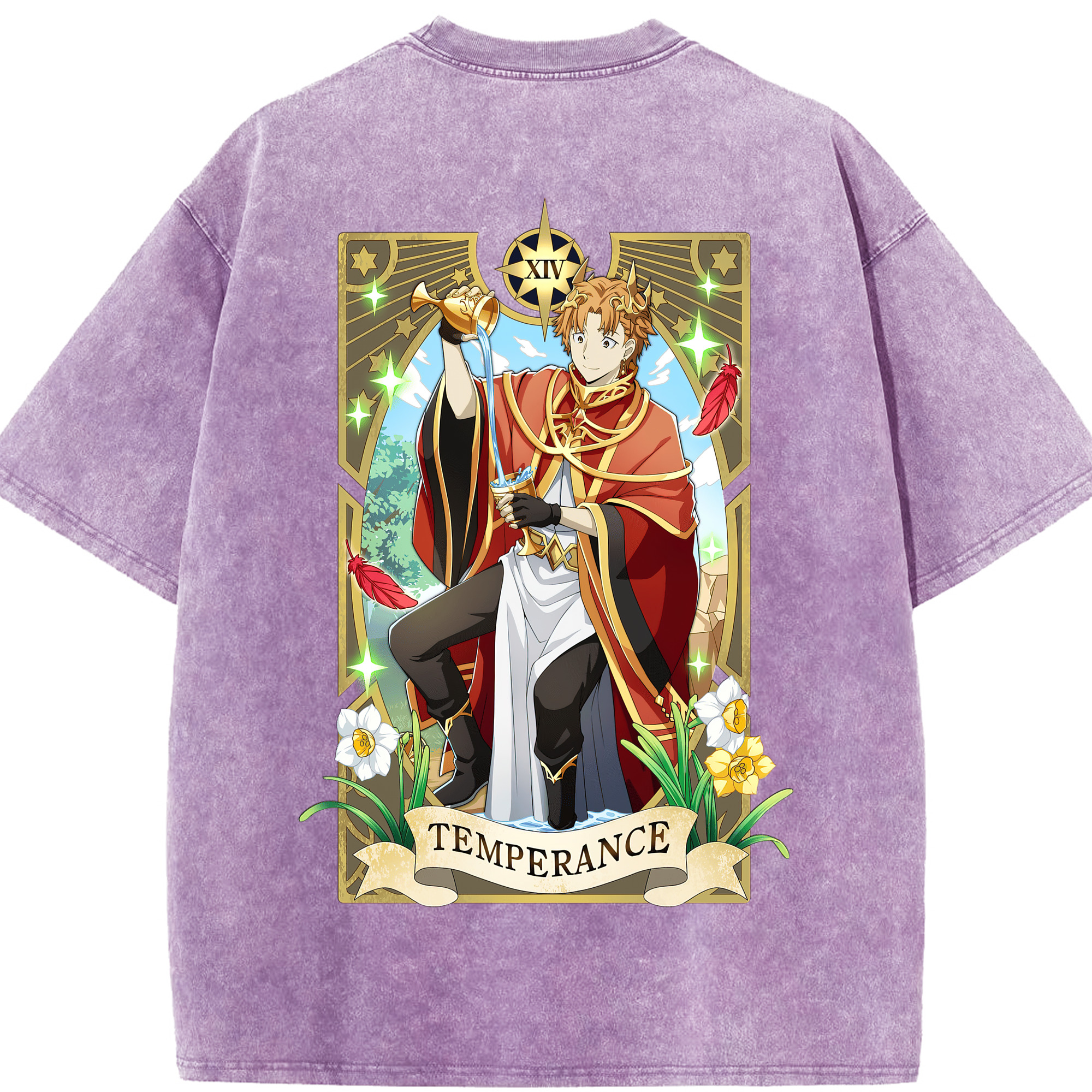 （画像用） 文豪ストレイドッグス Bungo Stray Dogs 綿100% ヴィンテージ風 半袖Tシャツ（背面プリント）