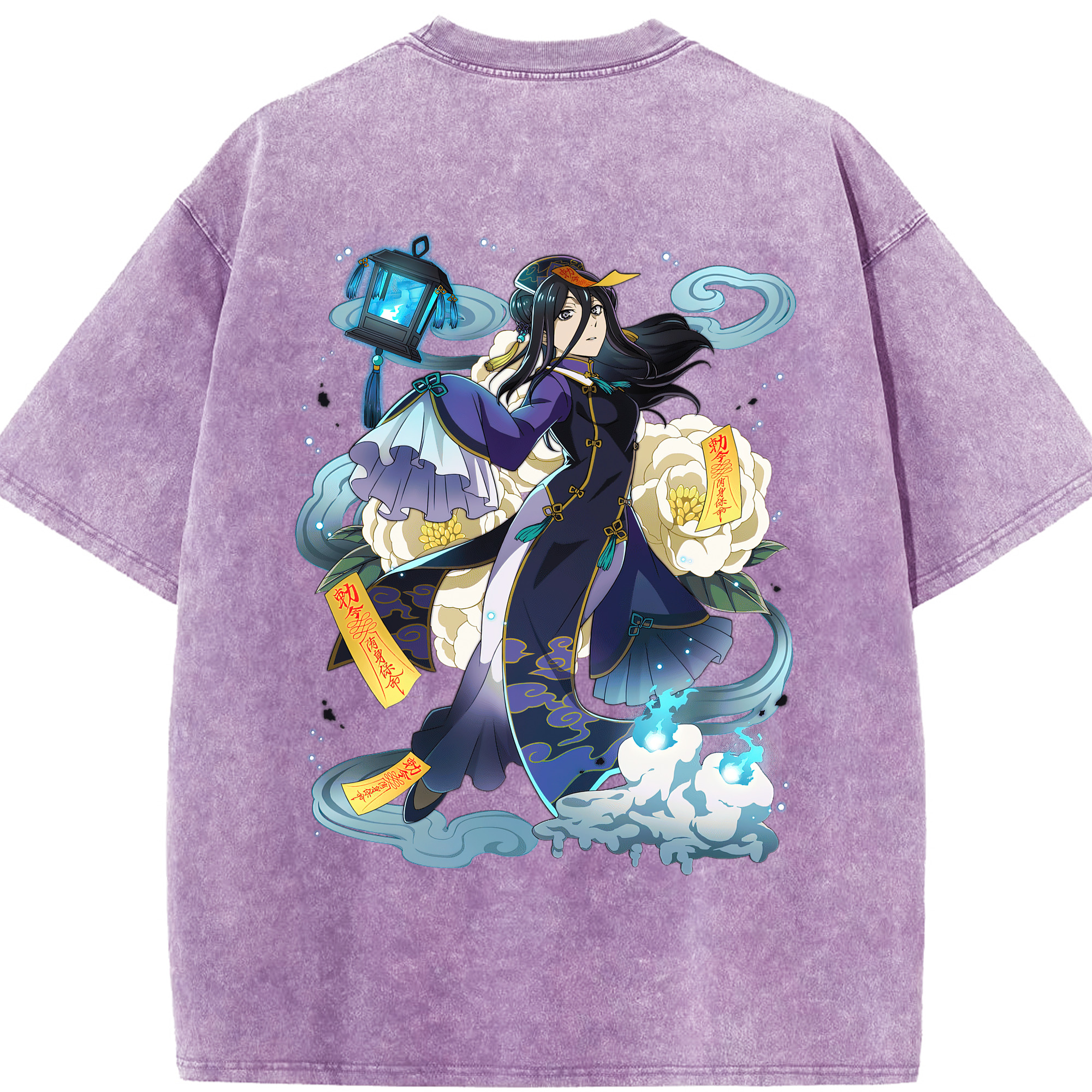 （画像用） 文豪ストレイドッグス Bungo Stray Dogs 綿100% ヴィンテージ風 半袖Tシャツ（背面プリント）