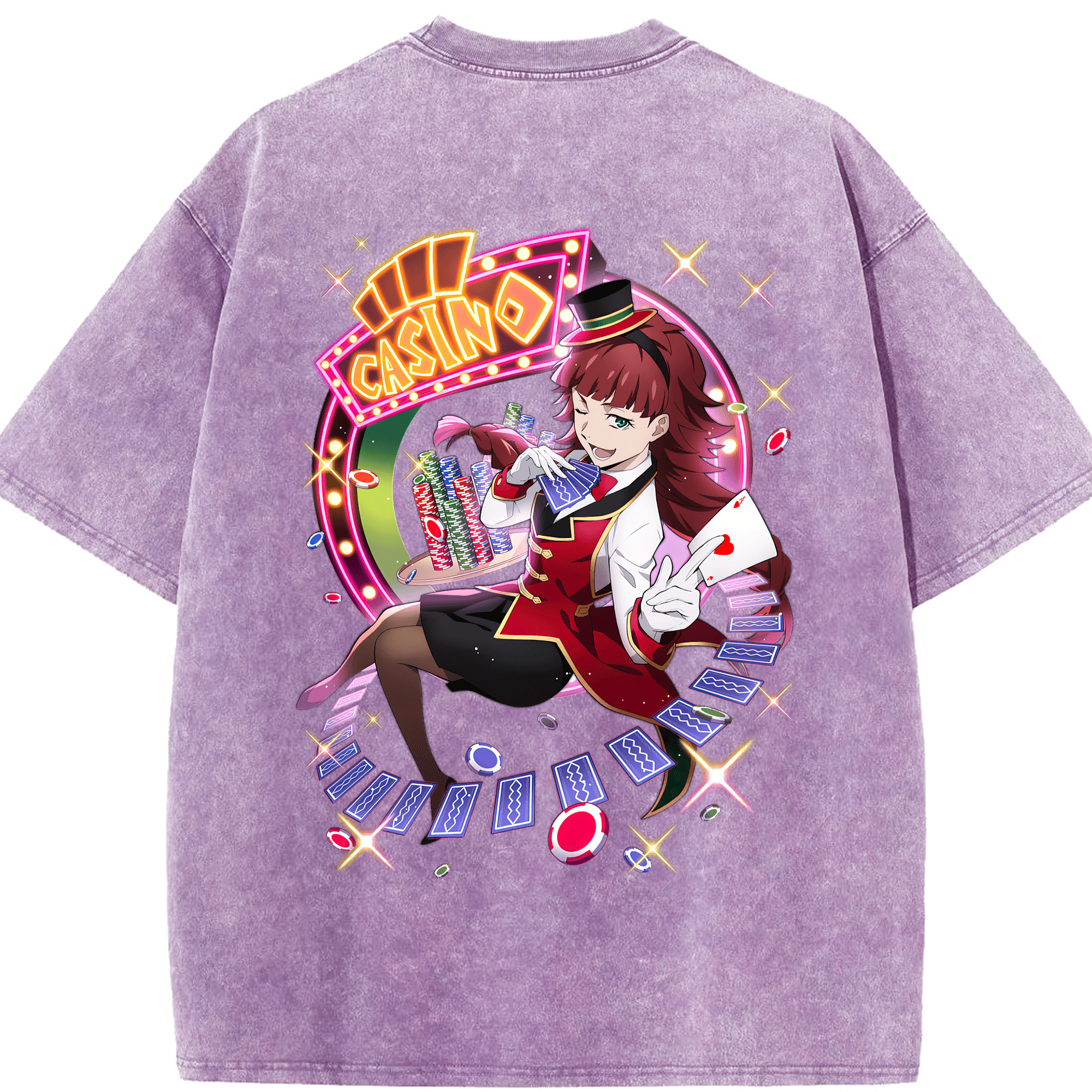 （画像用） 文豪ストレイドッグス Bungo Stray Dogs 綿100% ヴィンテージ風 半袖Tシャツ（背面プリント）