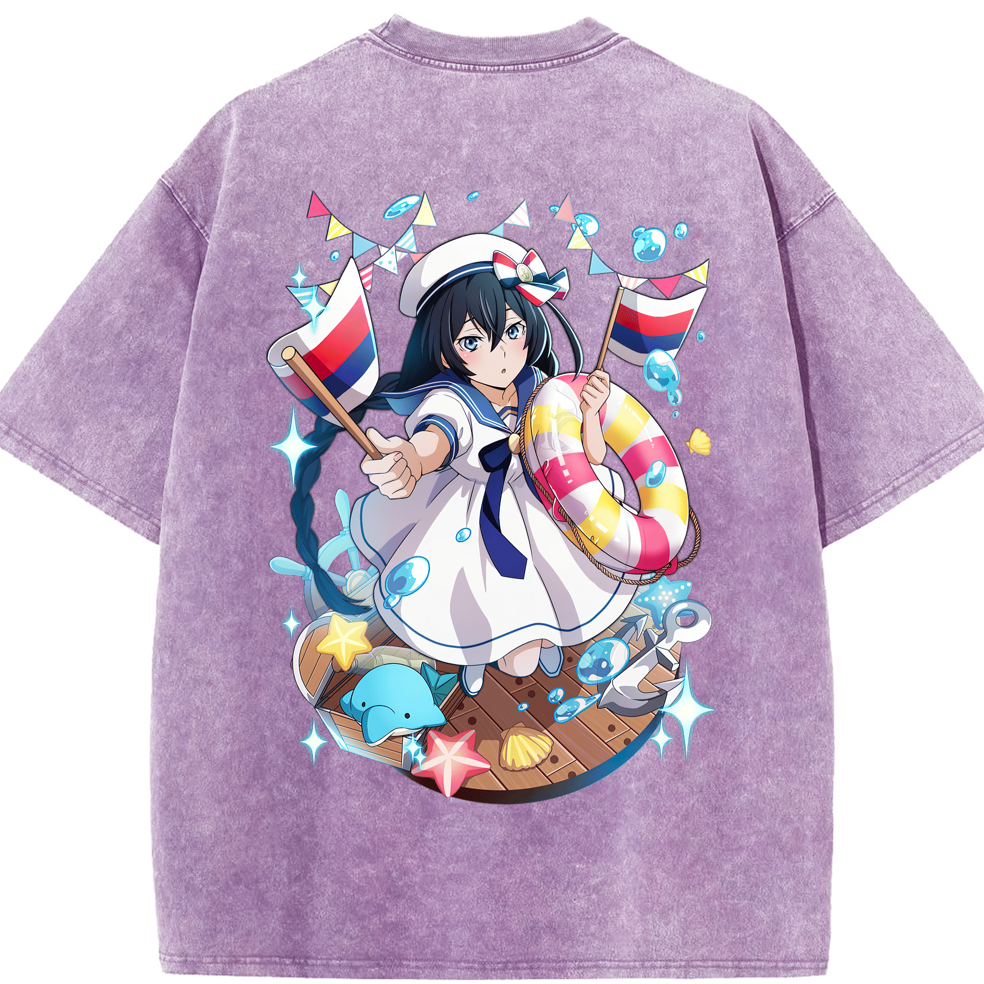（画像用） 文豪ストレイドッグス Bungo Stray Dogs 綿100% ヴィンテージ風 半袖Tシャツ（背面プリント）