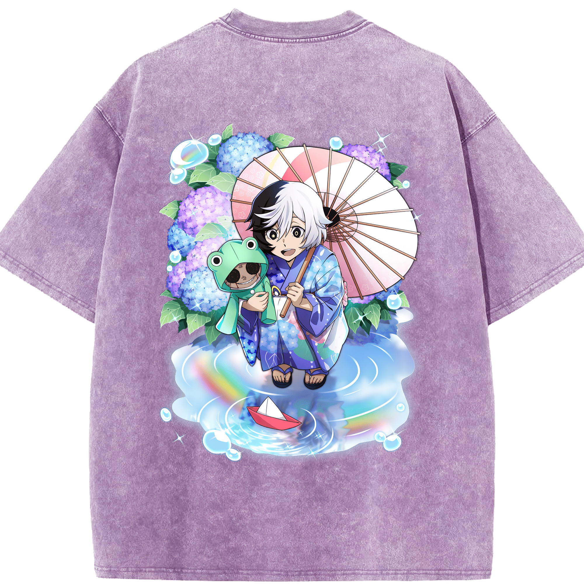 （画像用） 文豪ストレイドッグス Bungo Stray Dogs 綿100% ヴィンテージ風 半袖Tシャツ（背面プリント）