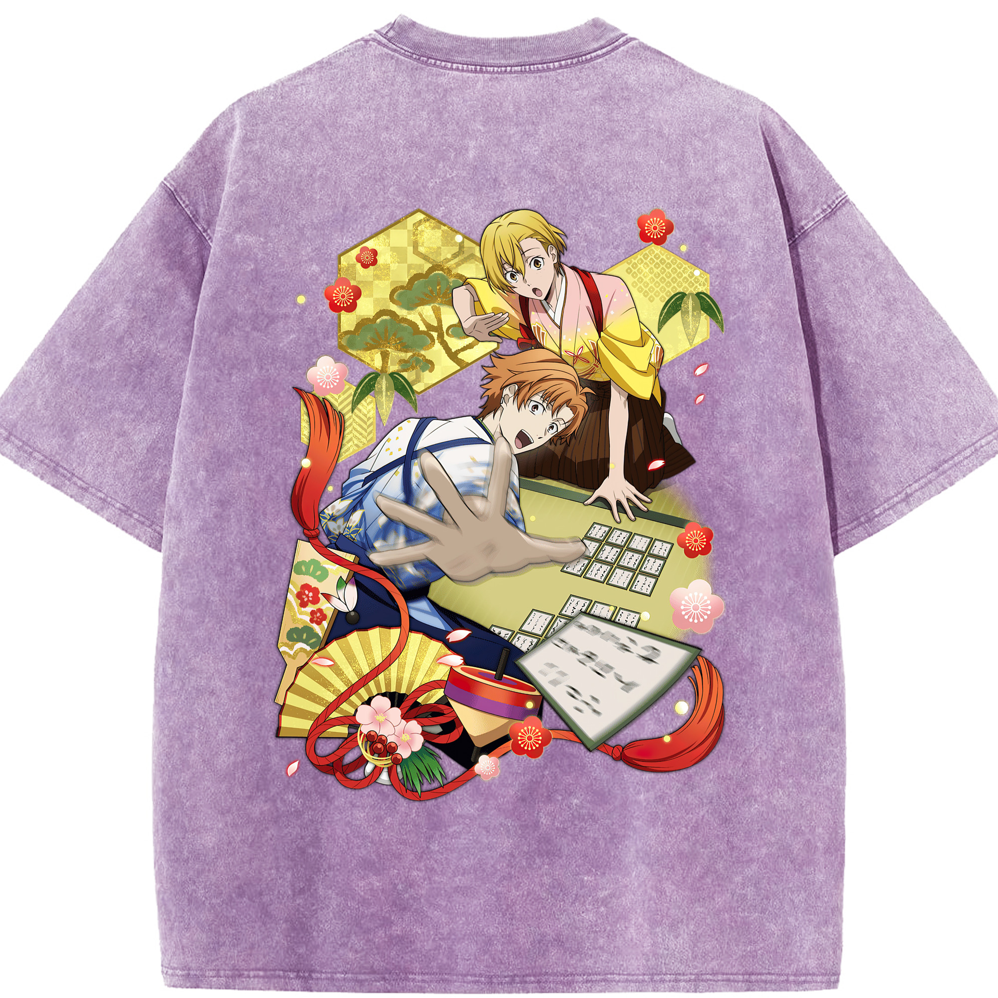 （画像用） 文豪ストレイドッグス Bungo Stray Dogs 綿100% ヴィンテージ風 半袖Tシャツ（背面プリント）