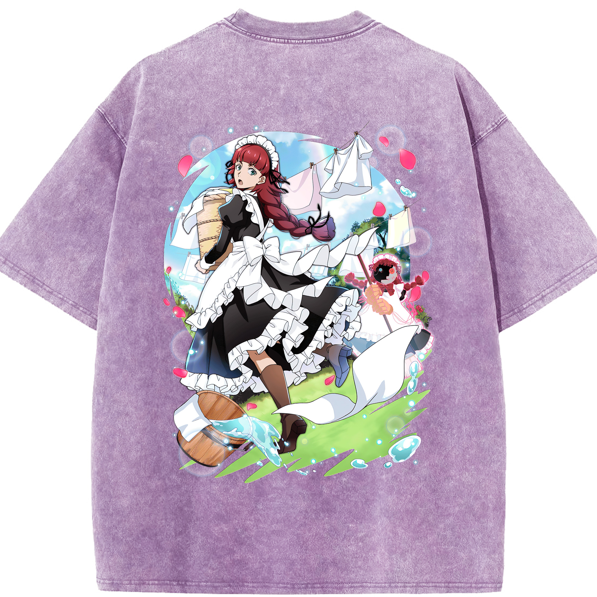 （画像用） 文豪ストレイドッグス Bungo Stray Dogs 綿100% ヴィンテージ風 半袖Tシャツ（背面プリント）