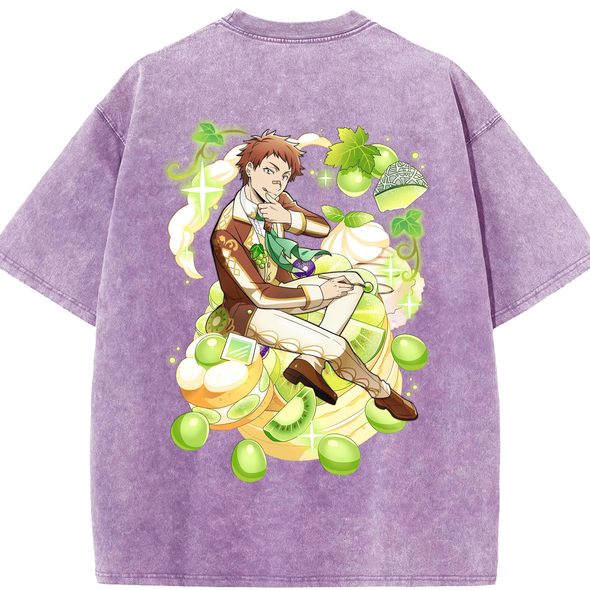 （画像用） 文豪ストレイドッグス Bungo Stray Dogs 綿100% ヴィンテージ風 半袖Tシャツ（背面プリント）
