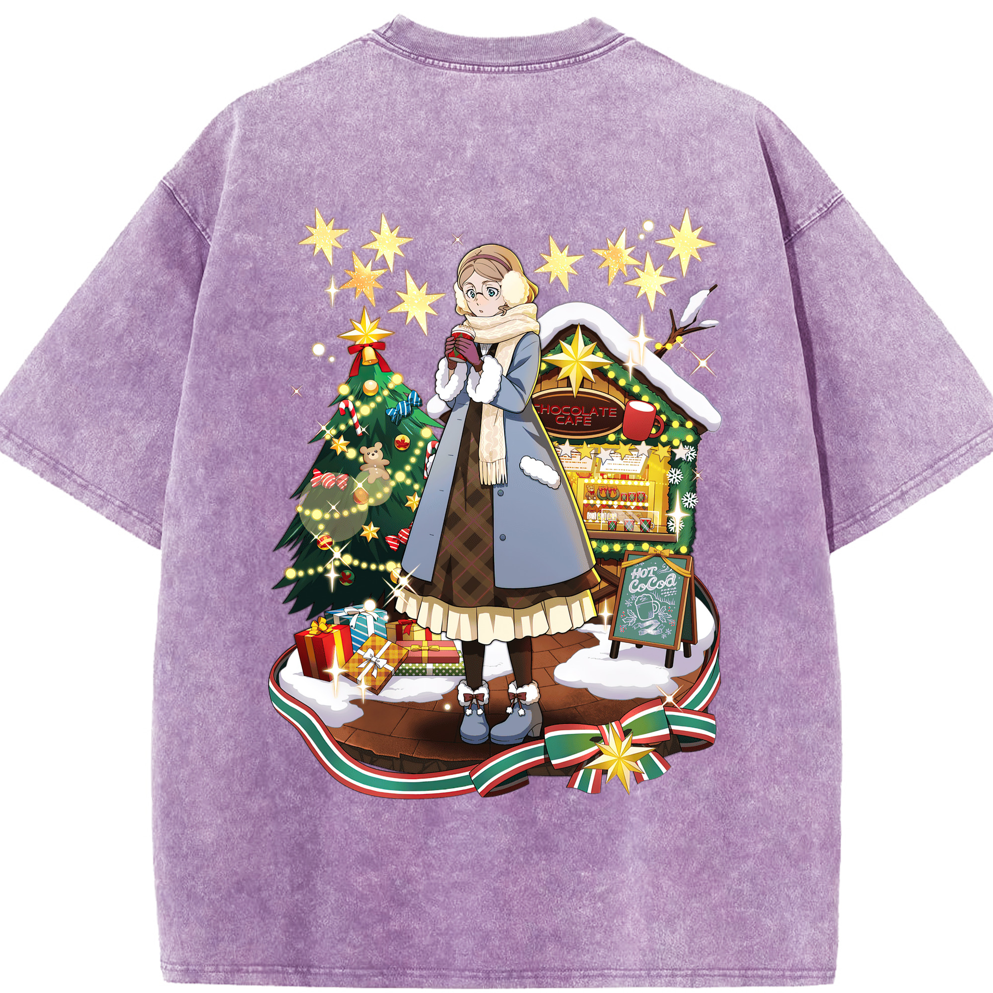 （画像用） 文豪ストレイドッグス Bungo Stray Dogs 綿100% ヴィンテージ風 半袖Tシャツ（背面プリント）