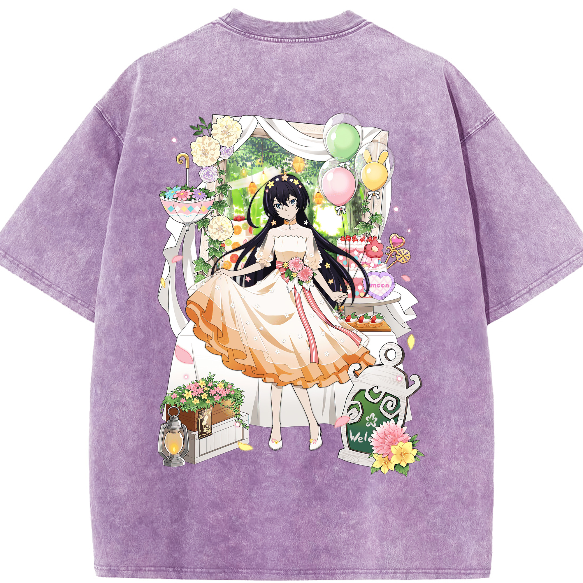 （画像用） 文豪ストレイドッグス Bungo Stray Dogs 綿100% ヴィンテージ風 半袖Tシャツ（背面プリント）