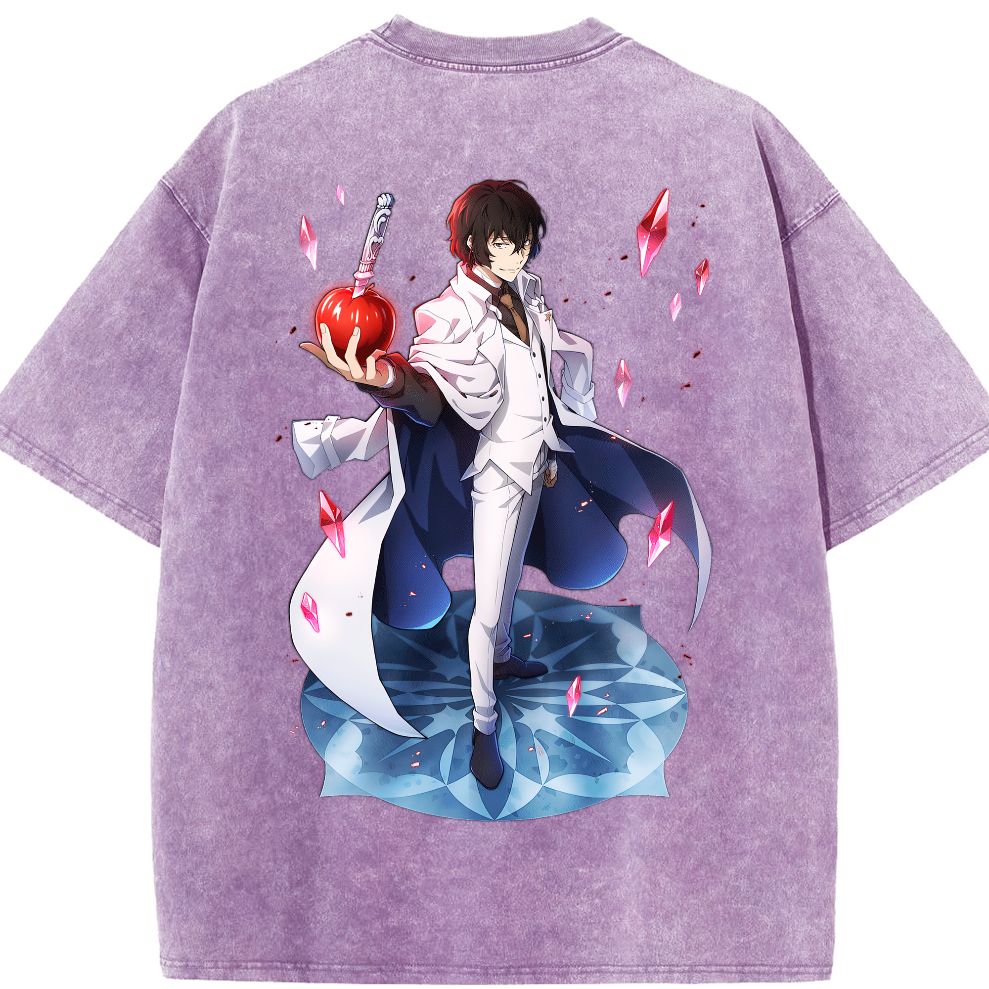 （画像用） 文豪ストレイドッグス Bungo Stray Dogs 綿100% ヴィンテージ風 半袖Tシャツ（背面プリント）
