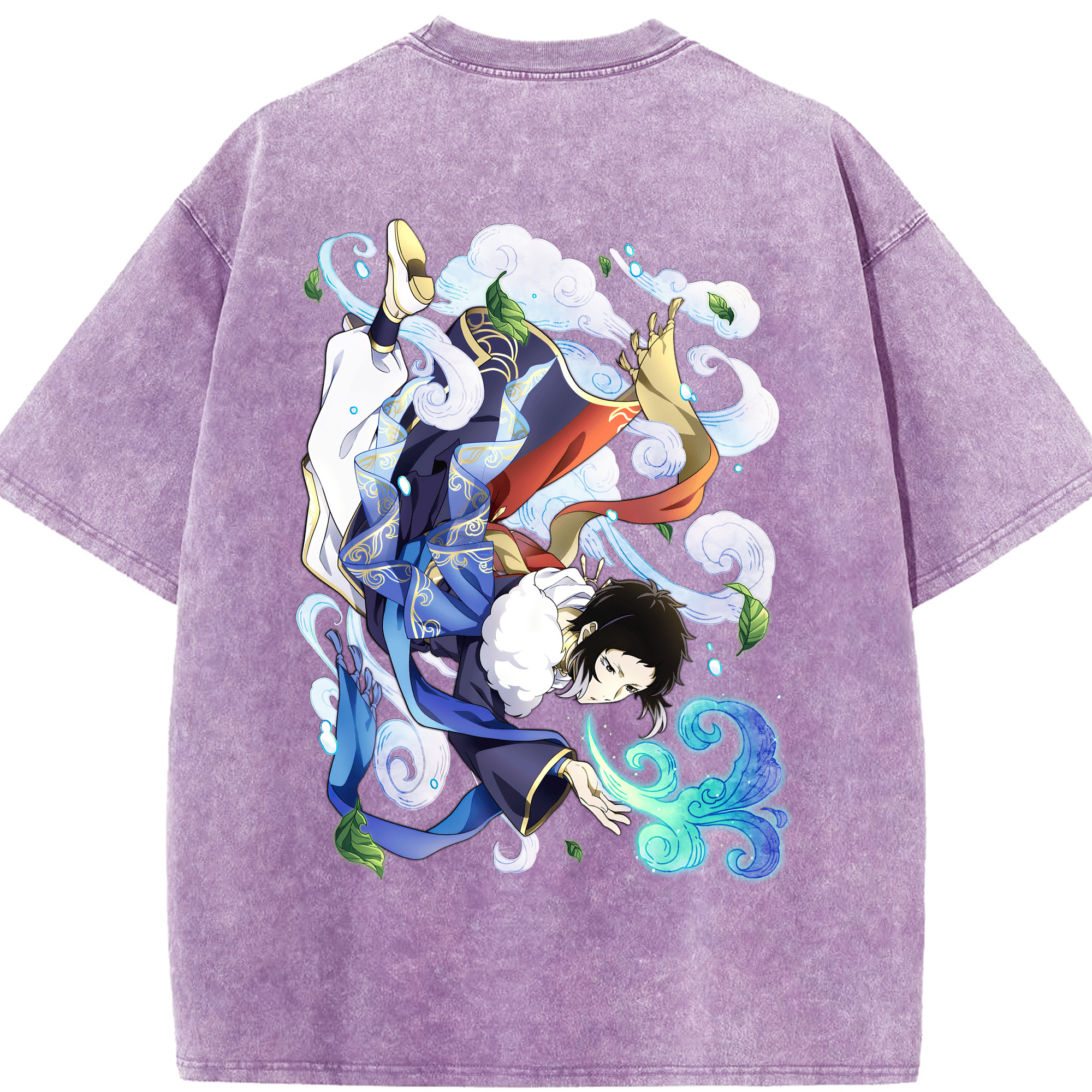 （画像用） 文豪ストレイドッグス Bungo Stray Dogs 綿100% ヴィンテージ風 半袖Tシャツ（背面プリント）