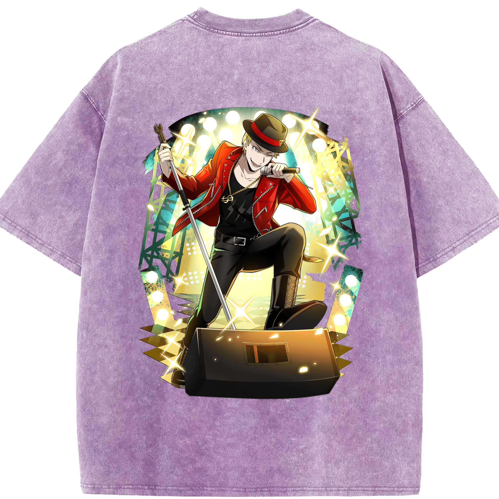 （画像用） 文豪ストレイドッグス Bungo Stray Dogs 綿100% ヴィンテージ風 半袖Tシャツ（背面プリント）