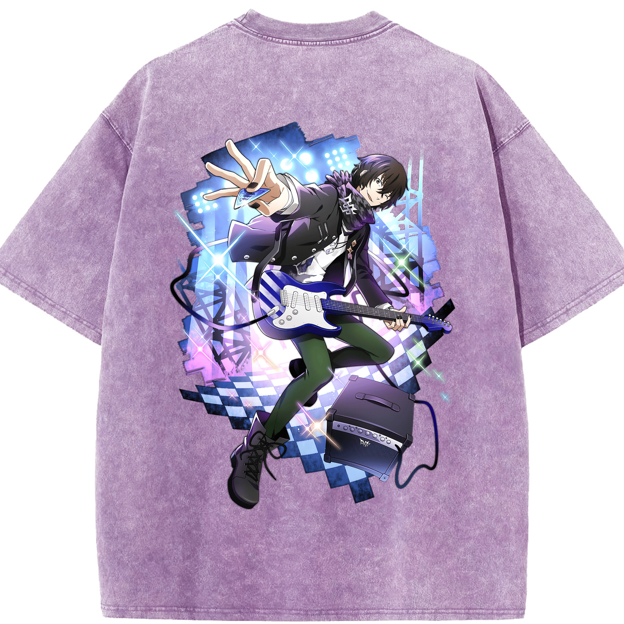 （画像用） 文豪ストレイドッグス Bungo Stray Dogs 綿100% ヴィンテージ風 半袖Tシャツ（背面プリント）