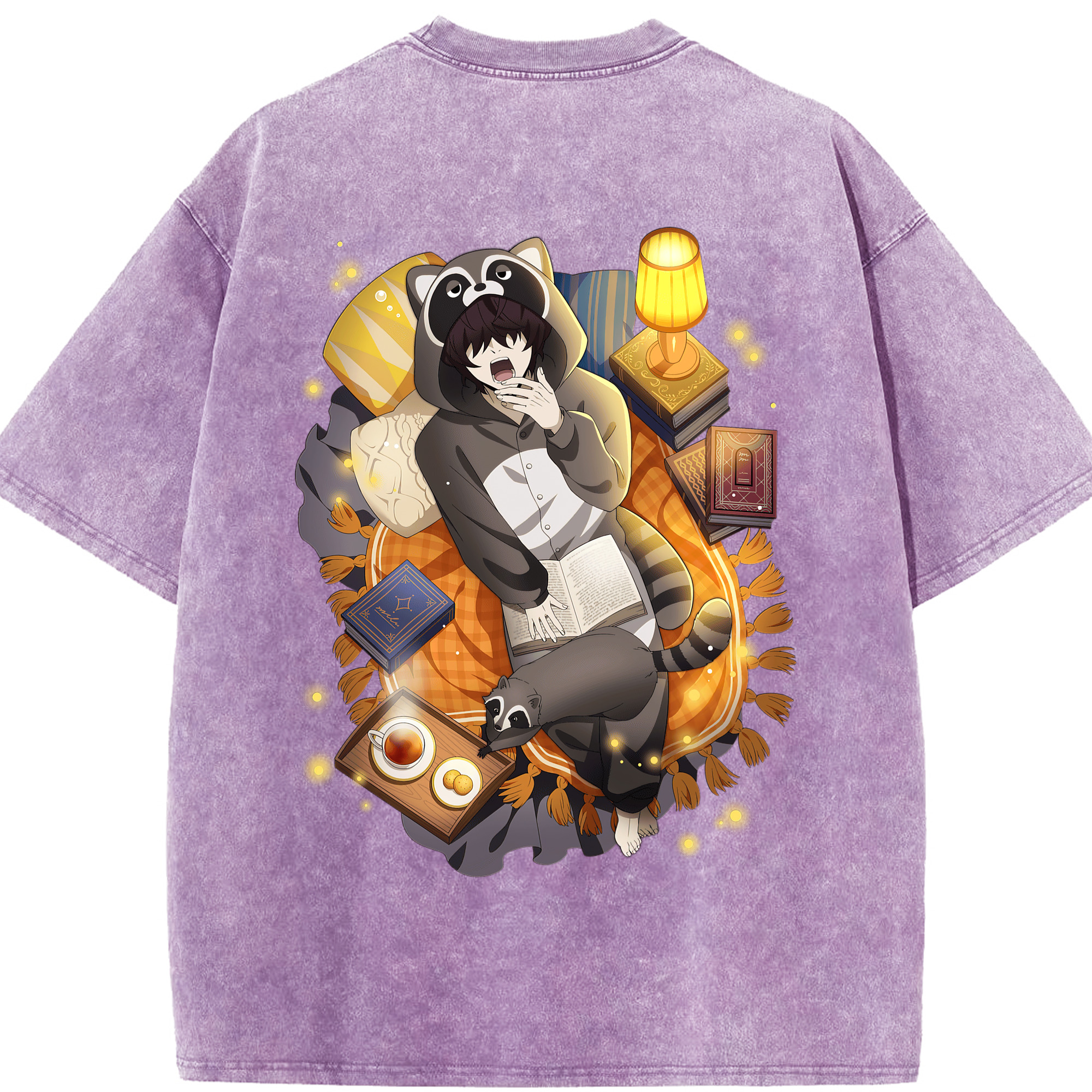 （画像用） 文豪ストレイドッグス Bungo Stray Dogs 綿100% ヴィンテージ風 半袖Tシャツ（背面プリント）