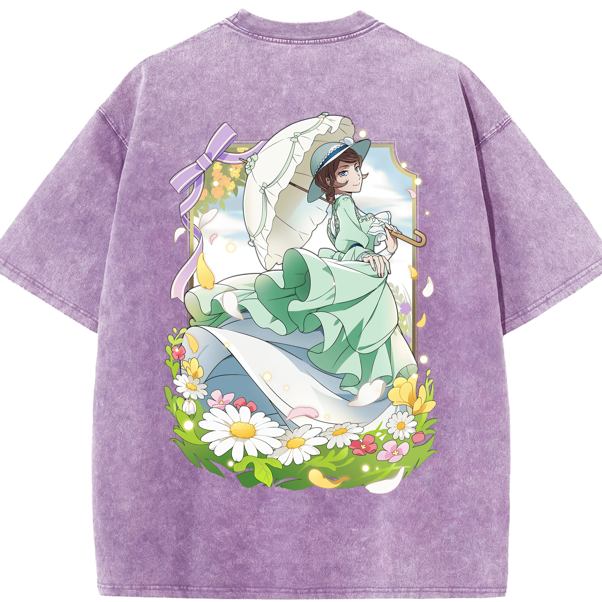 （画像用） 文豪ストレイドッグス Bungo Stray Dogs 綿100% ヴィンテージ風 半袖Tシャツ（背面プリント）