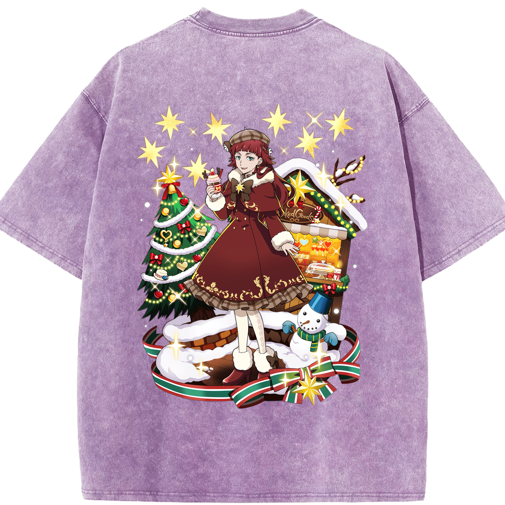 （画像用） 文豪ストレイドッグス Bungo Stray Dogs 綿100% ヴィンテージ風 半袖Tシャツ（背面プリント）