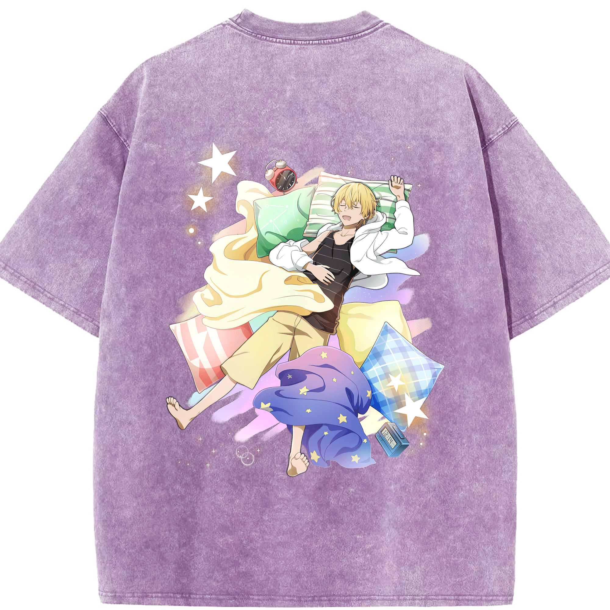 （画像用） 文豪ストレイドッグス Bungo Stray Dogs 綿100% ヴィンテージ風 半袖Tシャツ（背面プリント）