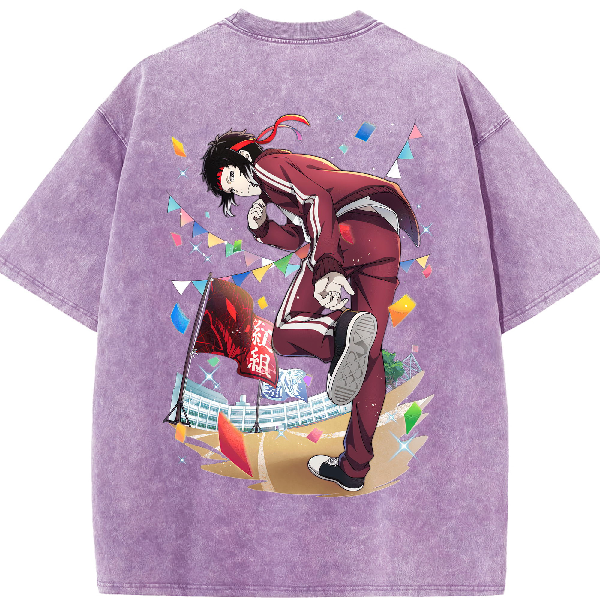 （画像用） 文豪ストレイドッグス Bungo Stray Dogs 綿100% ヴィンテージ風 半袖Tシャツ（背面プリント）