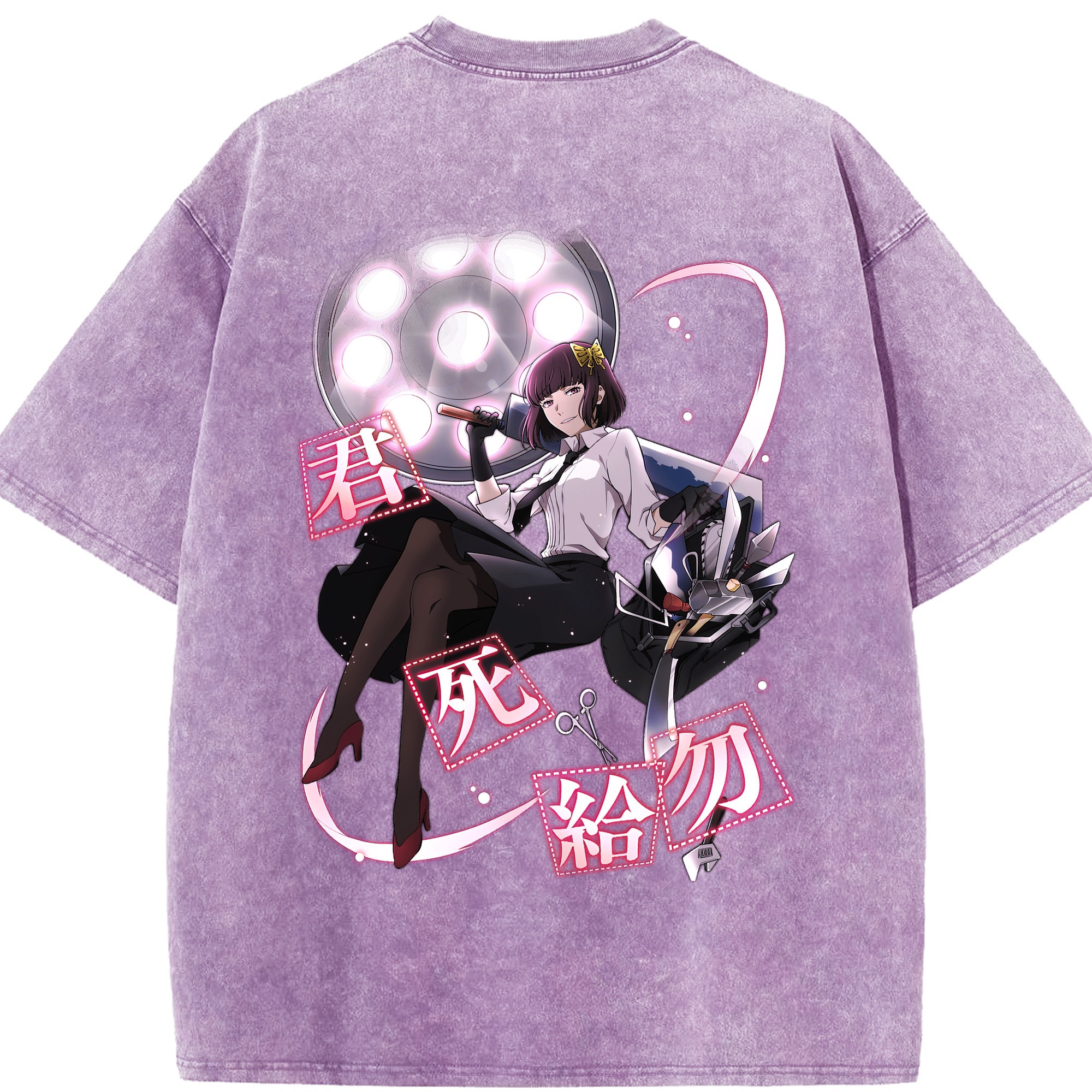 （画像用） 文豪ストレイドッグス Bungo Stray Dogs 綿100% ヴィンテージ風 半袖Tシャツ（背面プリント）