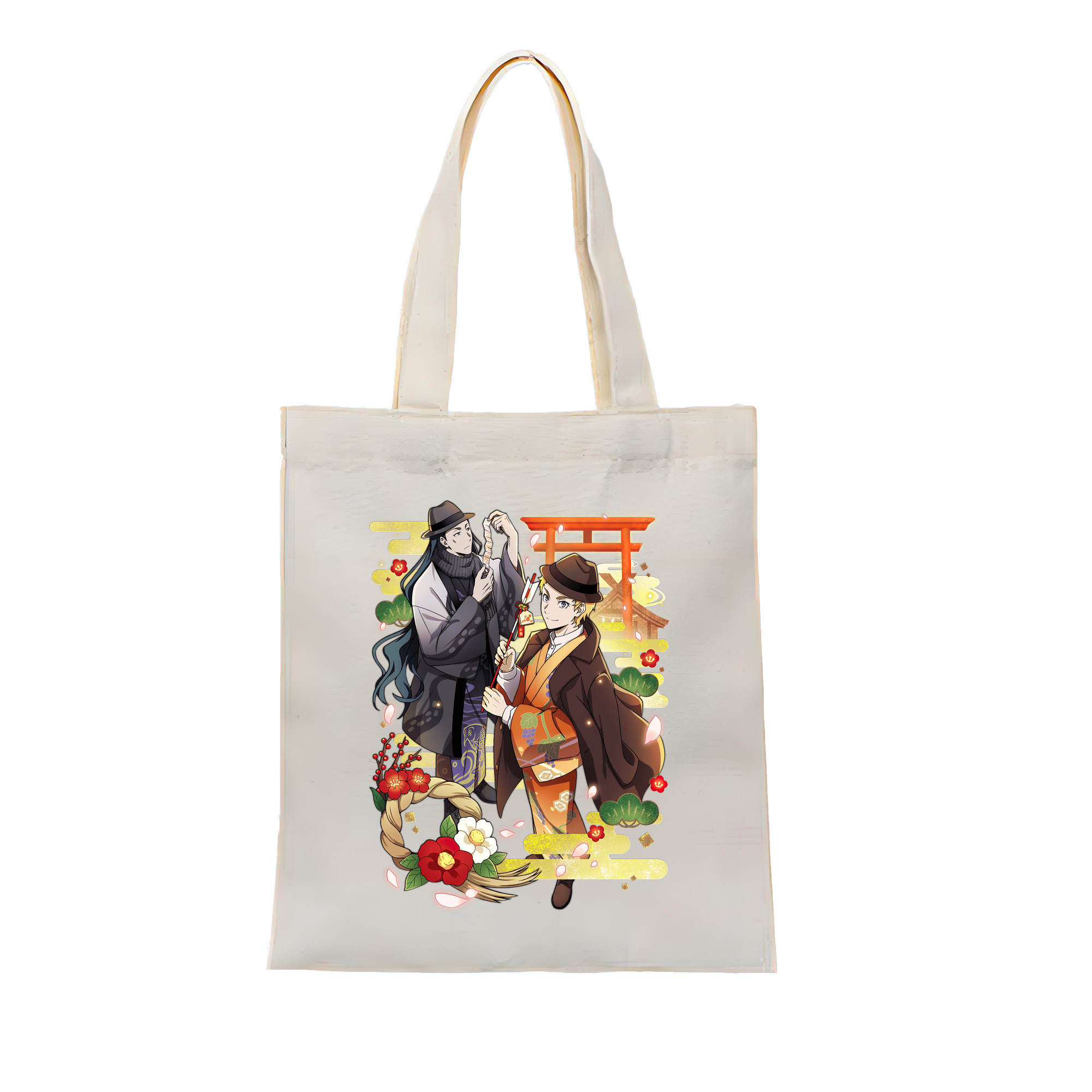 （画像用） 文豪ストレイドッグス Bungo Stray Dogs 縦型キャンバス生地手提げバッグ　トートバッグ