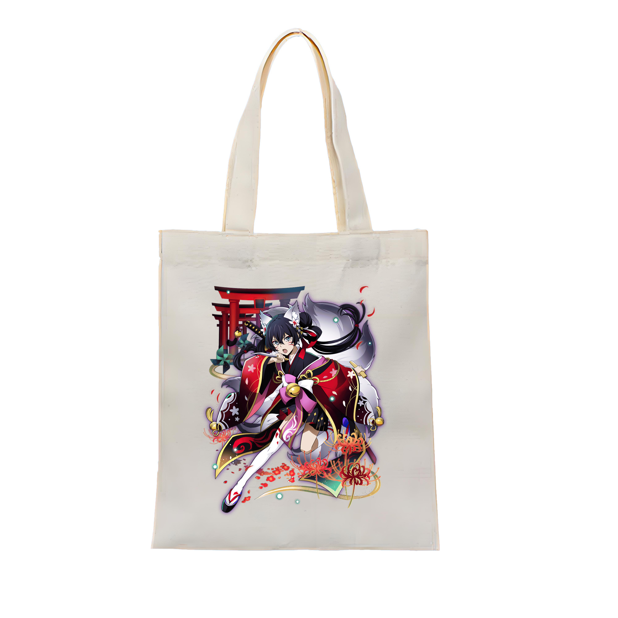 （画像用） 文豪ストレイドッグス Bungo Stray Dogs 縦型キャンバス生地手提げバッグ　トートバッグ