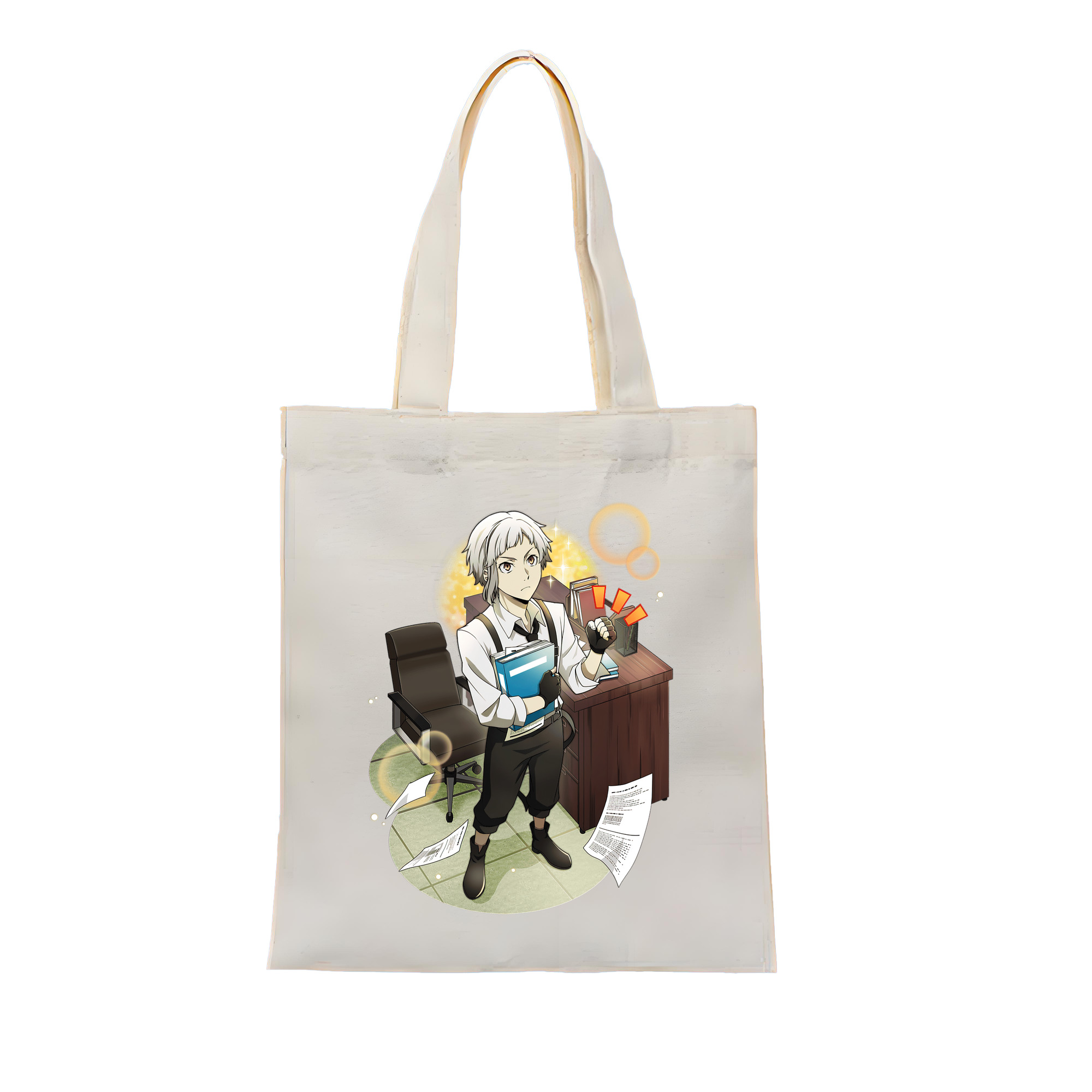 （画像用） 文豪ストレイドッグス Bungo Stray Dogs 縦型キャンバス生地手提げバッグ　トートバッグ