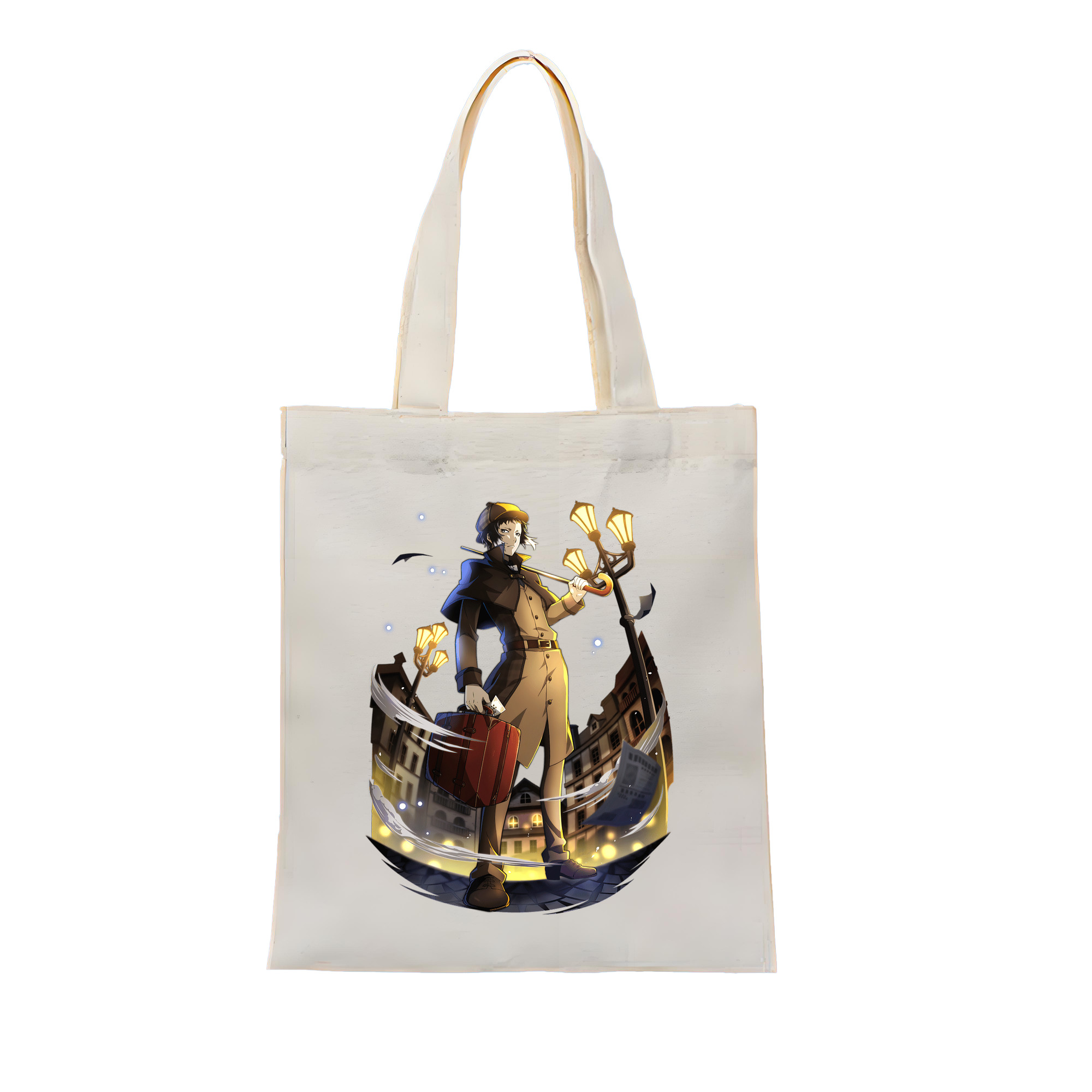 （画像用） 文豪ストレイドッグス Bungo Stray Dogs 縦型キャンバス生地手提げバッグ　トートバッグ
