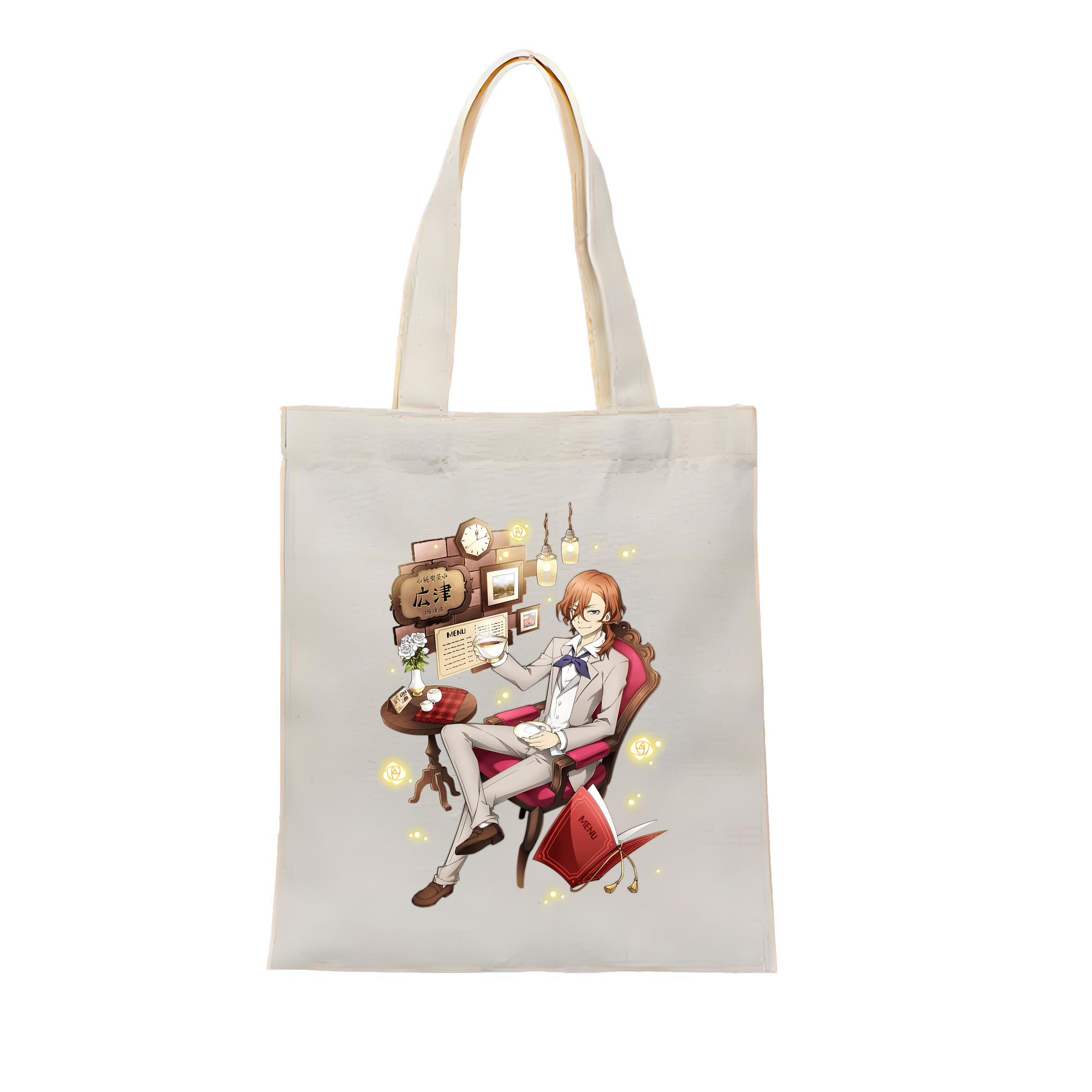 （画像用） 文豪ストレイドッグス Bungo Stray Dogs 縦型キャンバス生地手提げバッグ　トートバッグ