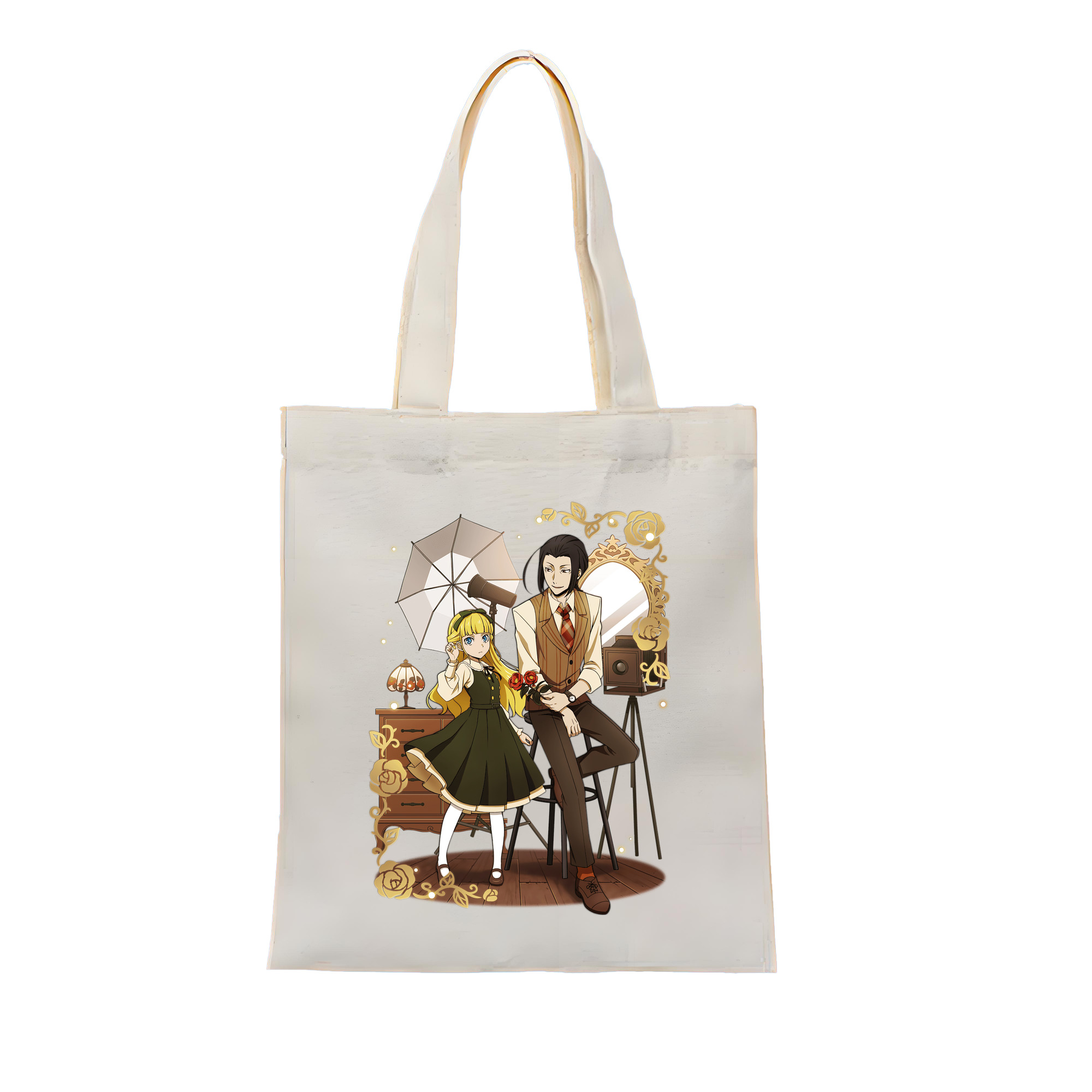 （画像用） 文豪ストレイドッグス Bungo Stray Dogs 縦型キャンバス生地手提げバッグ　トートバッグ