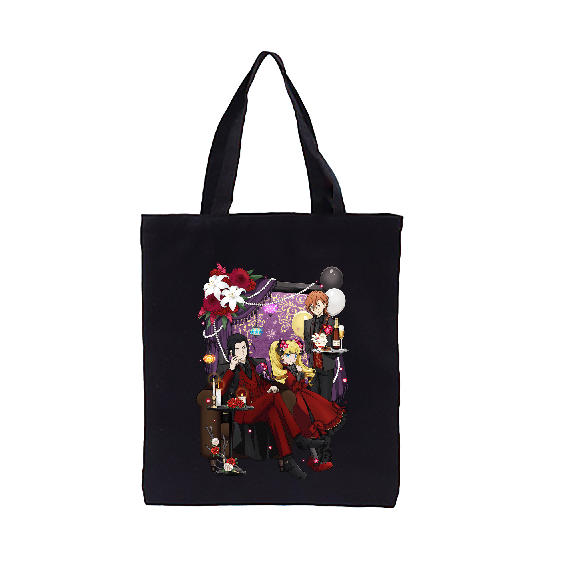 （画像用） 文豪ストレイドッグス Bungo Stray Dogs 縦型キャンバス生地手提げバッグ　トートバッグ