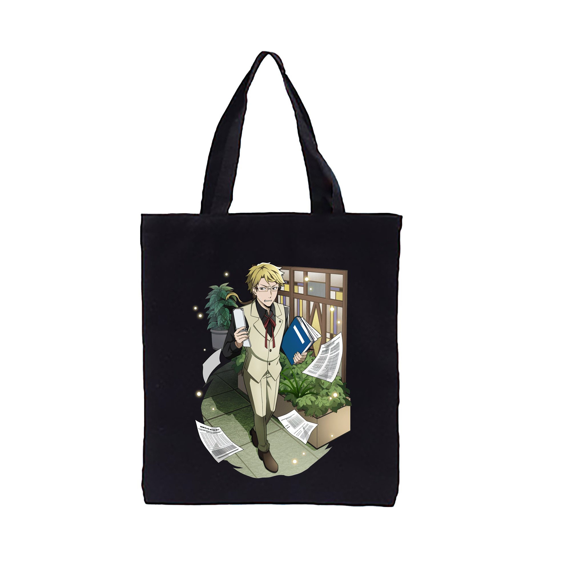 （画像用） 文豪ストレイドッグス Bungo Stray Dogs 縦型キャンバス生地手提げバッグ　トートバッグ