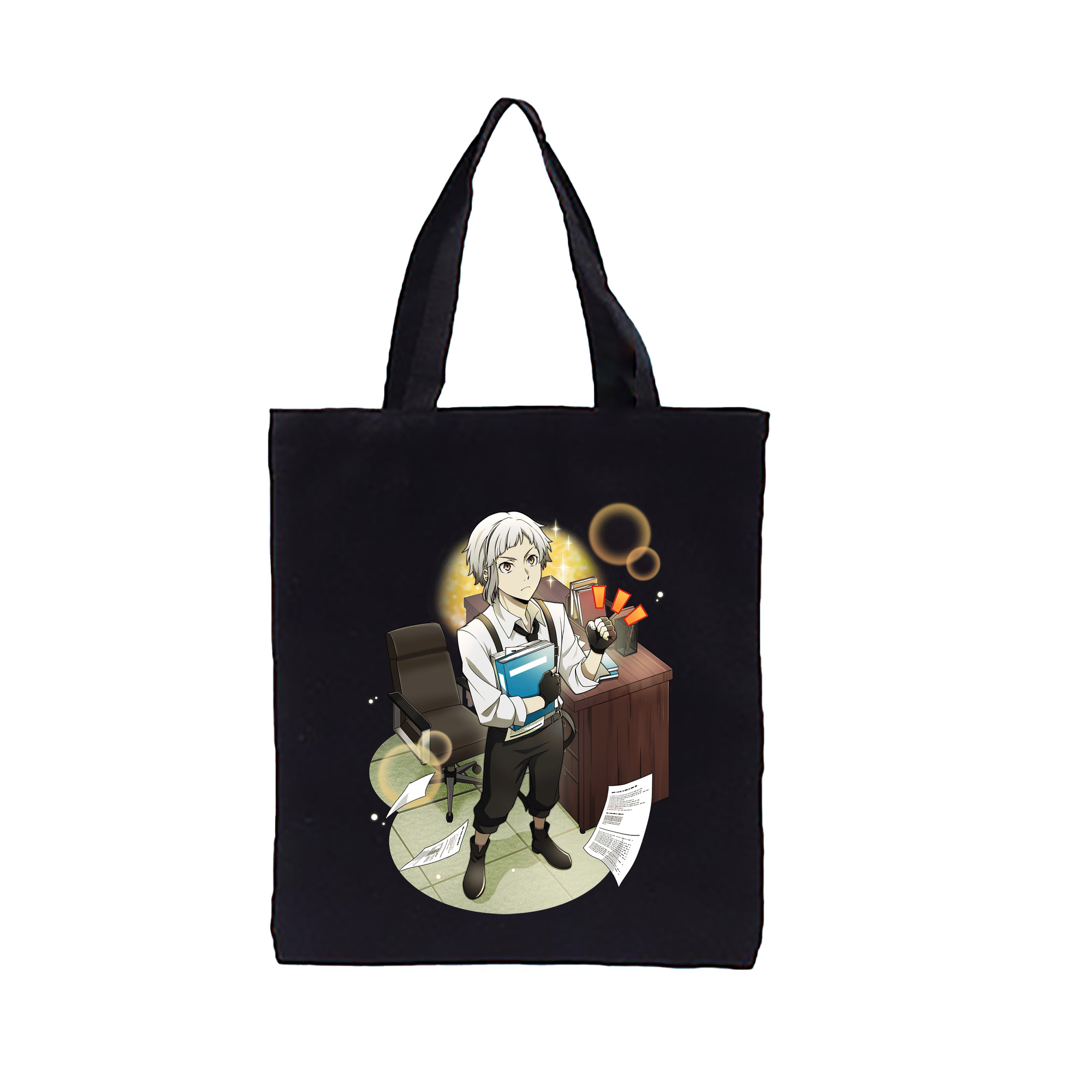 （画像用） 文豪ストレイドッグス Bungo Stray Dogs 縦型キャンバス生地手提げバッグ　トートバッグ