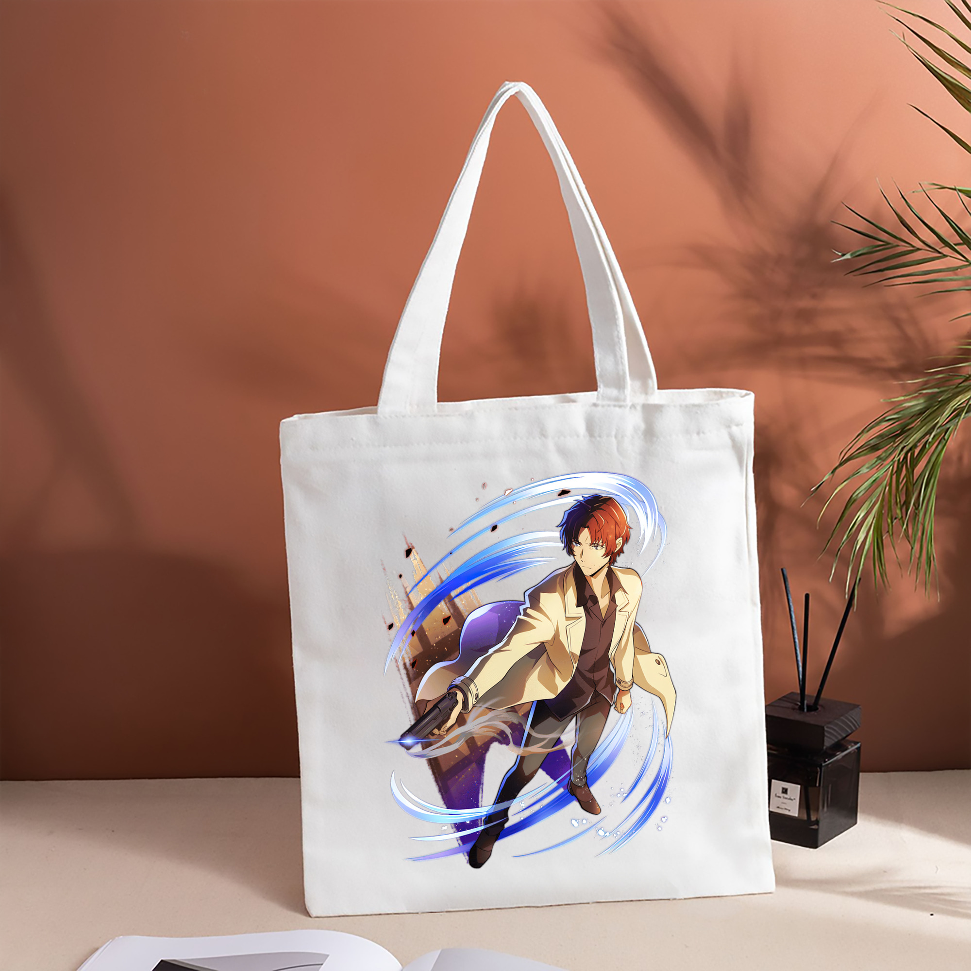 文豪ストレイドッグス Bungo Stray Dogs 縦型キャンバス生地手提げバッグ　トートバッグ