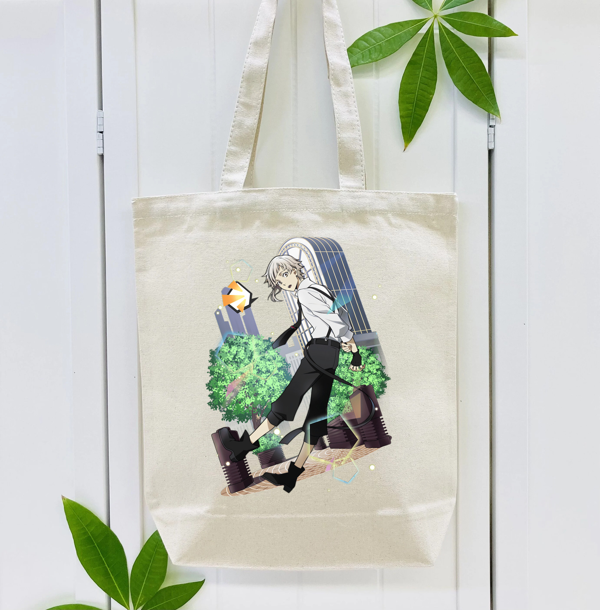 文豪ストレイドッグス Bungo Stray Dogs 縦型キャンバス生地手提げバッグ　トートバッグ