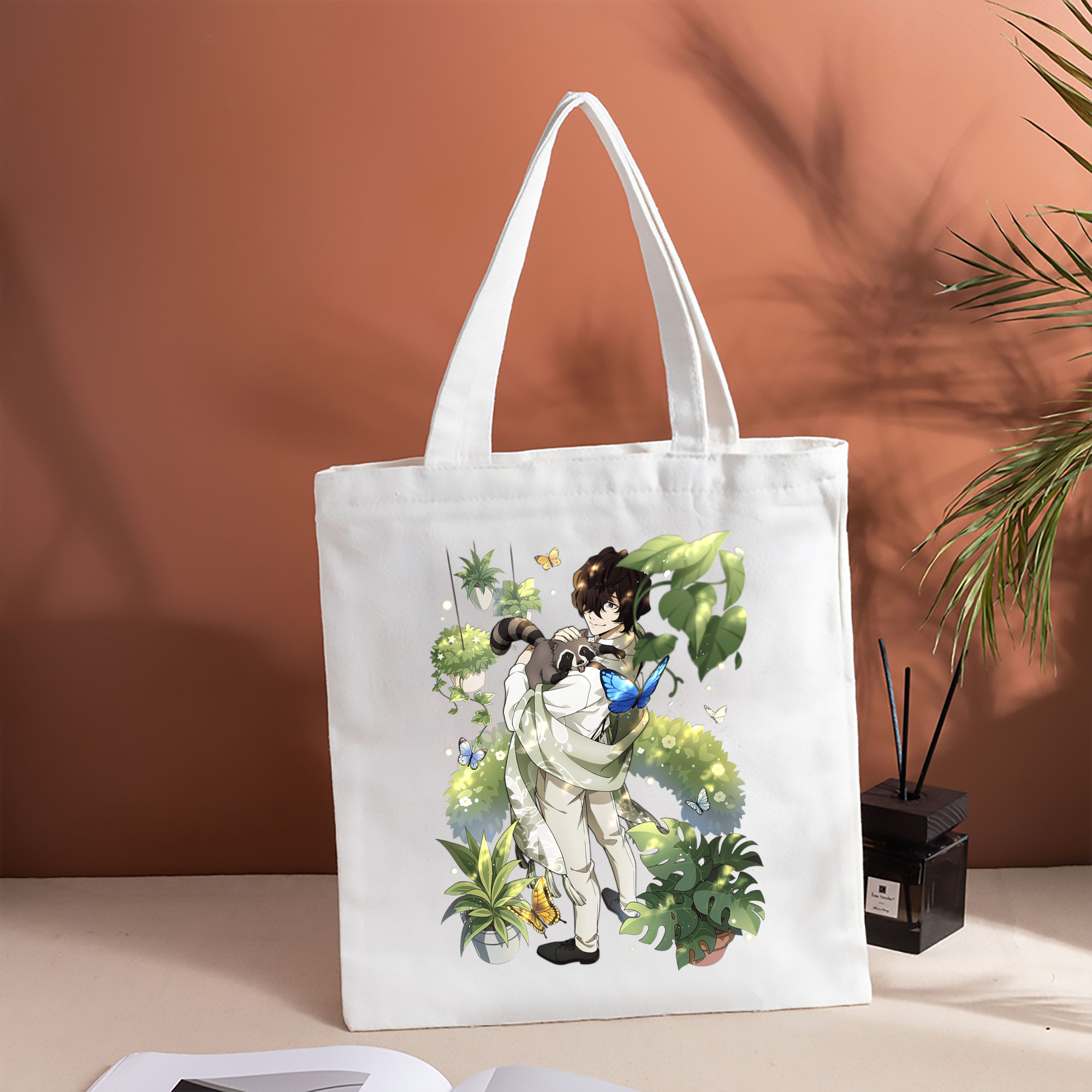 文豪ストレイドッグス Bungo Stray Dogs 縦型キャンバス生地手提げバッグ　トートバッグ