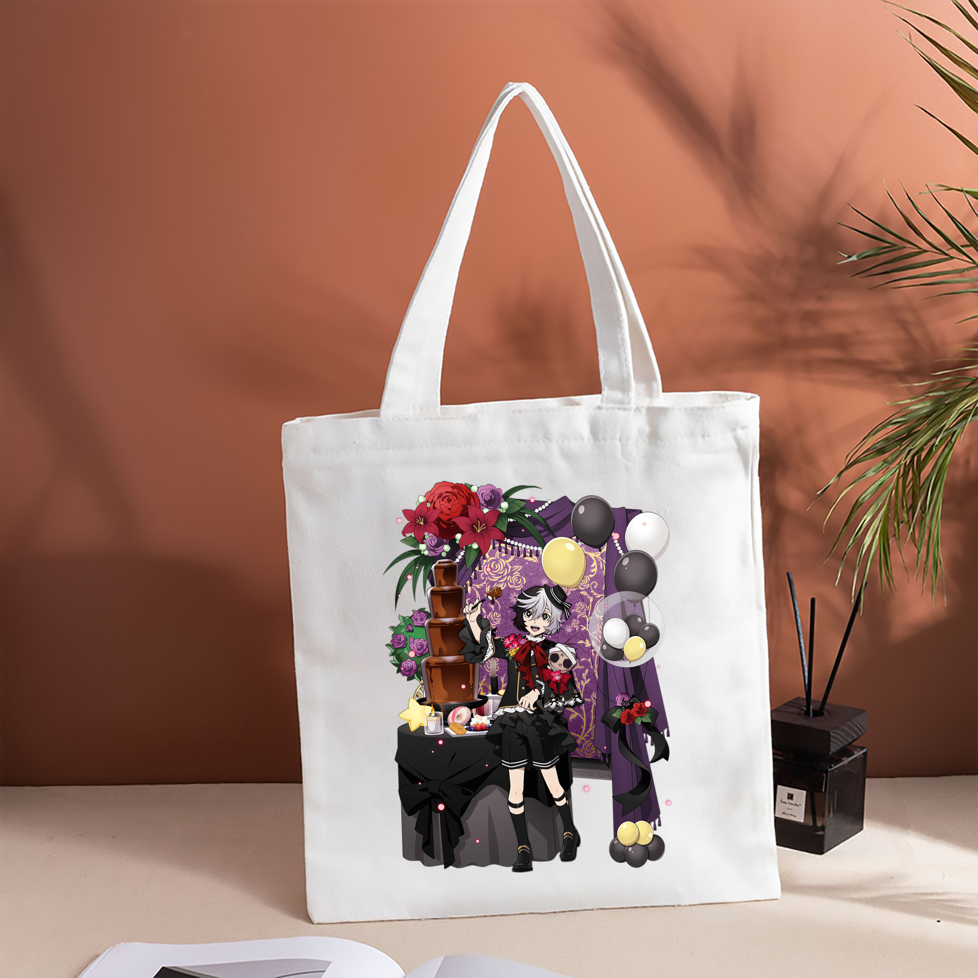 文豪ストレイドッグス Bungo Stray Dogs 縦型キャンバス生地手提げバッグ　トートバッグ