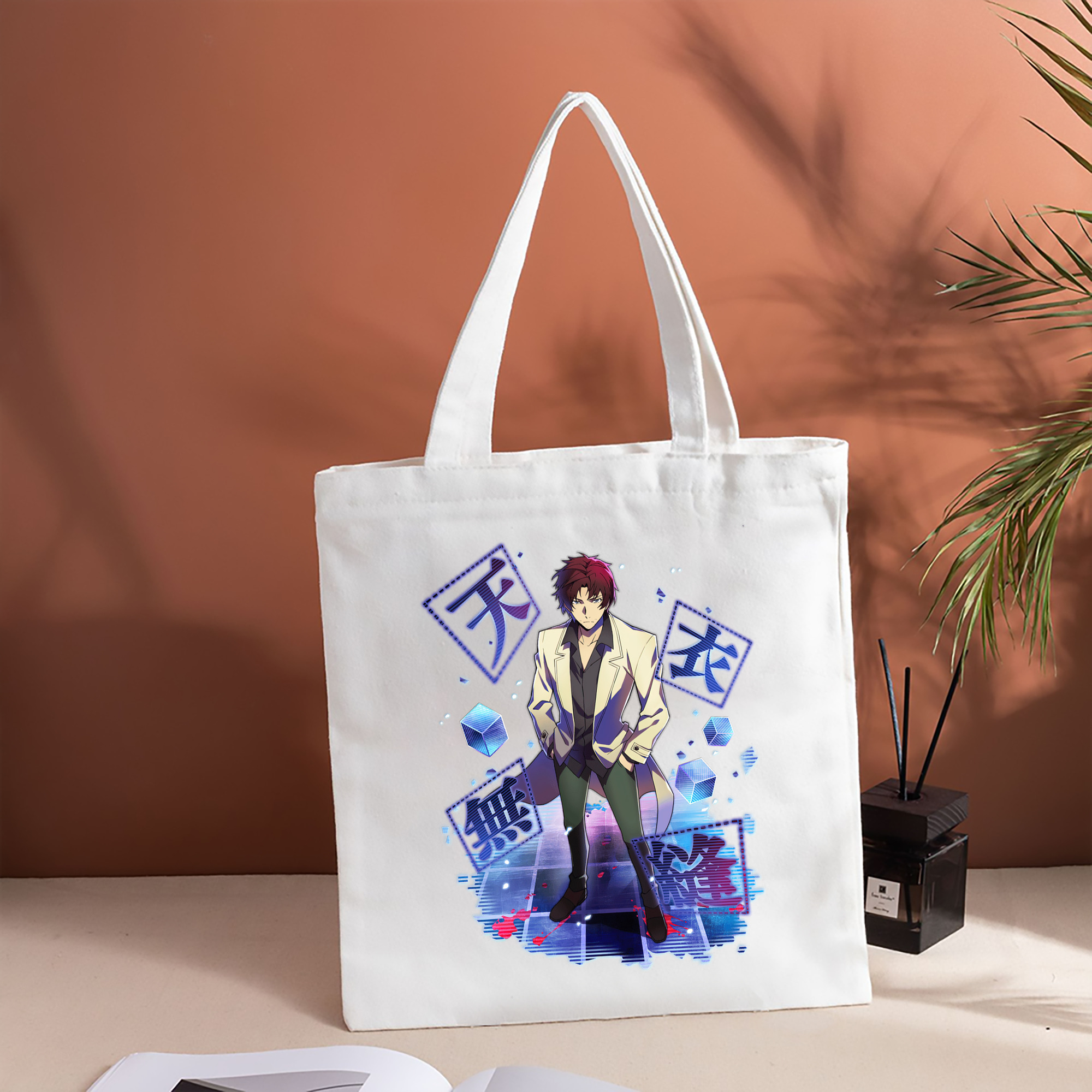 文豪ストレイドッグス Bungo Stray Dogs 縦型キャンバス生地手提げバッグ　トートバッグ