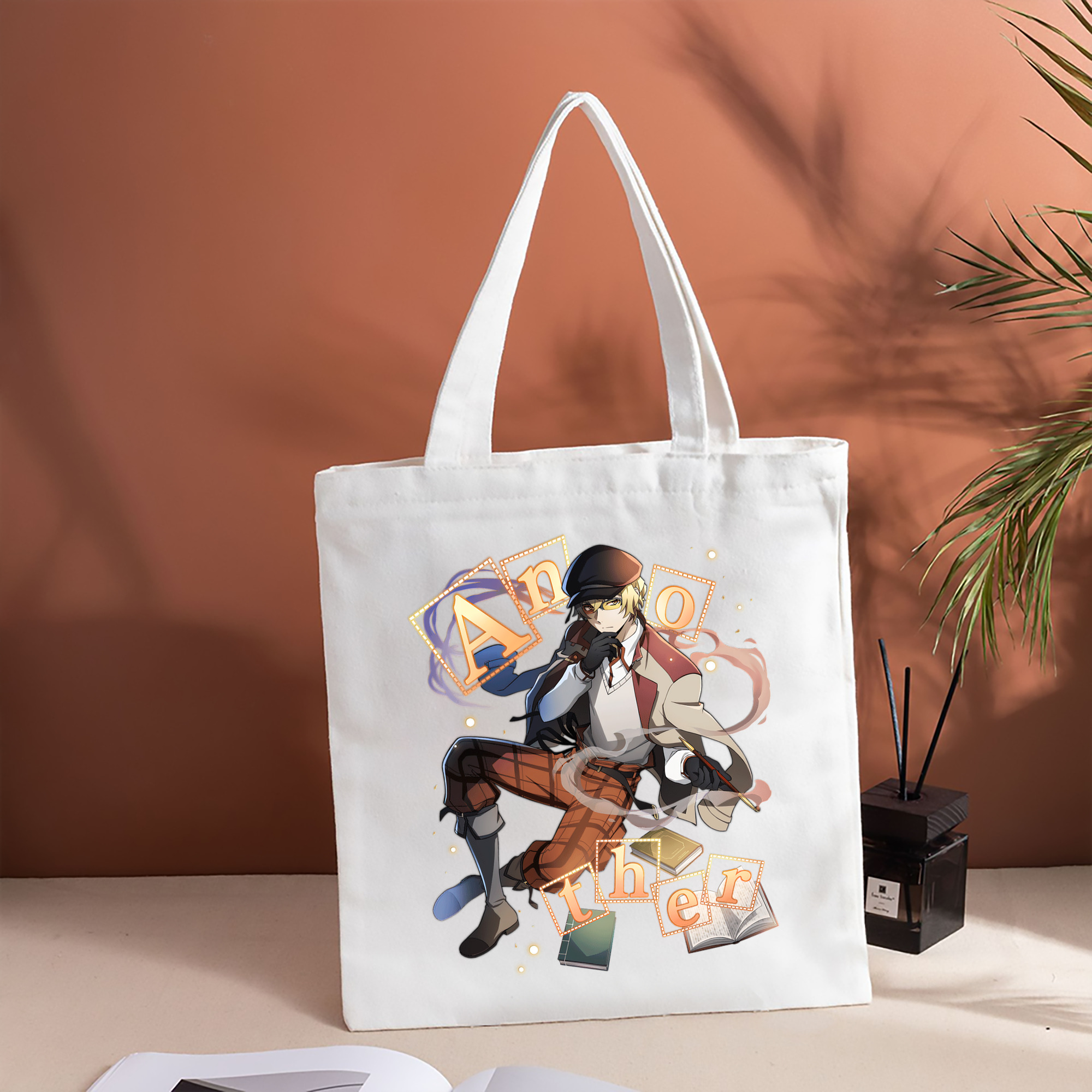 文豪ストレイドッグス Bungo Stray Dogs 縦型キャンバス生地手提げバッグ　トートバッグ