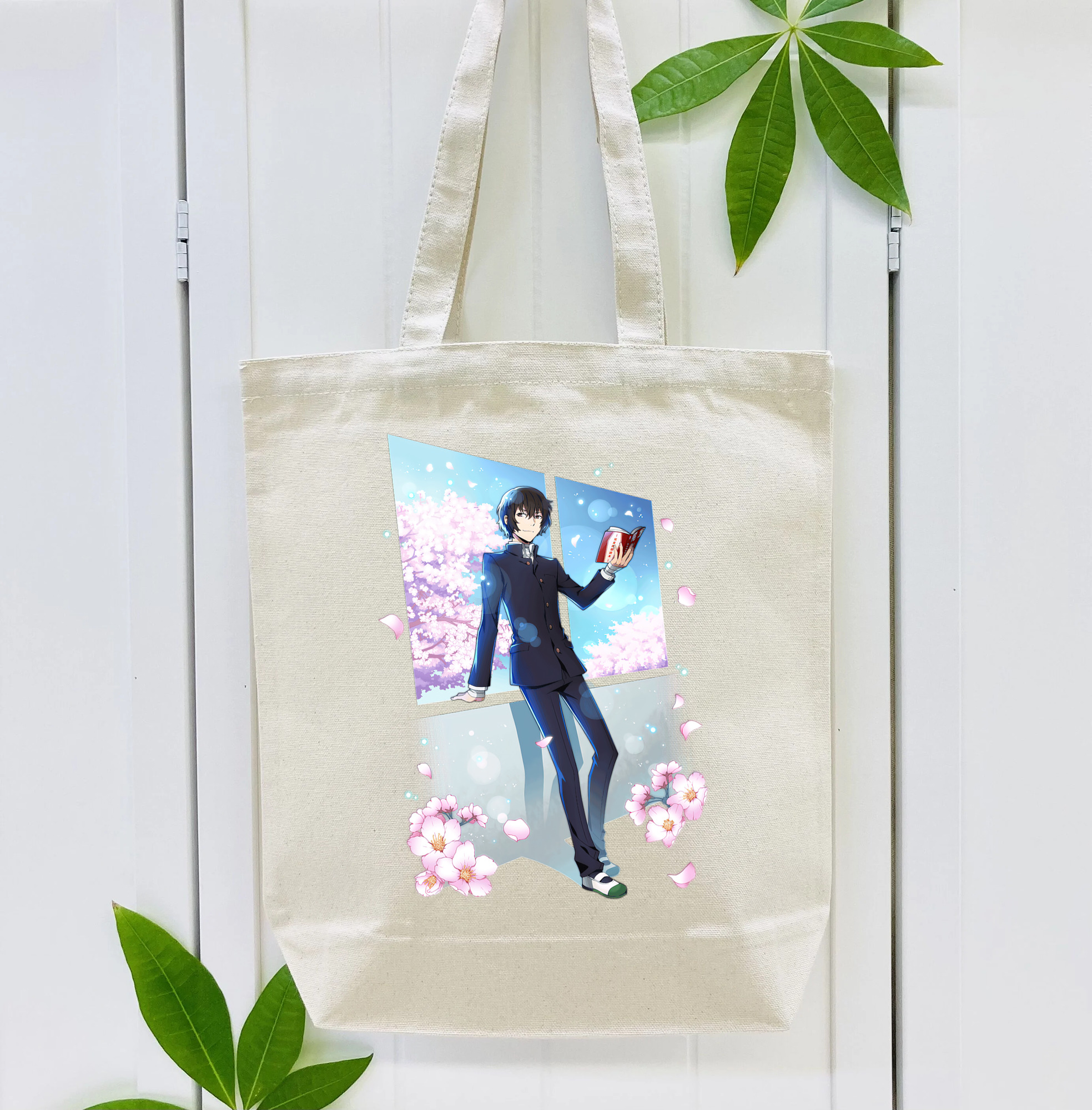 文豪ストレイドッグス Bungo Stray Dogs 縦型キャンバス生地手提げバッグ　トートバッグ