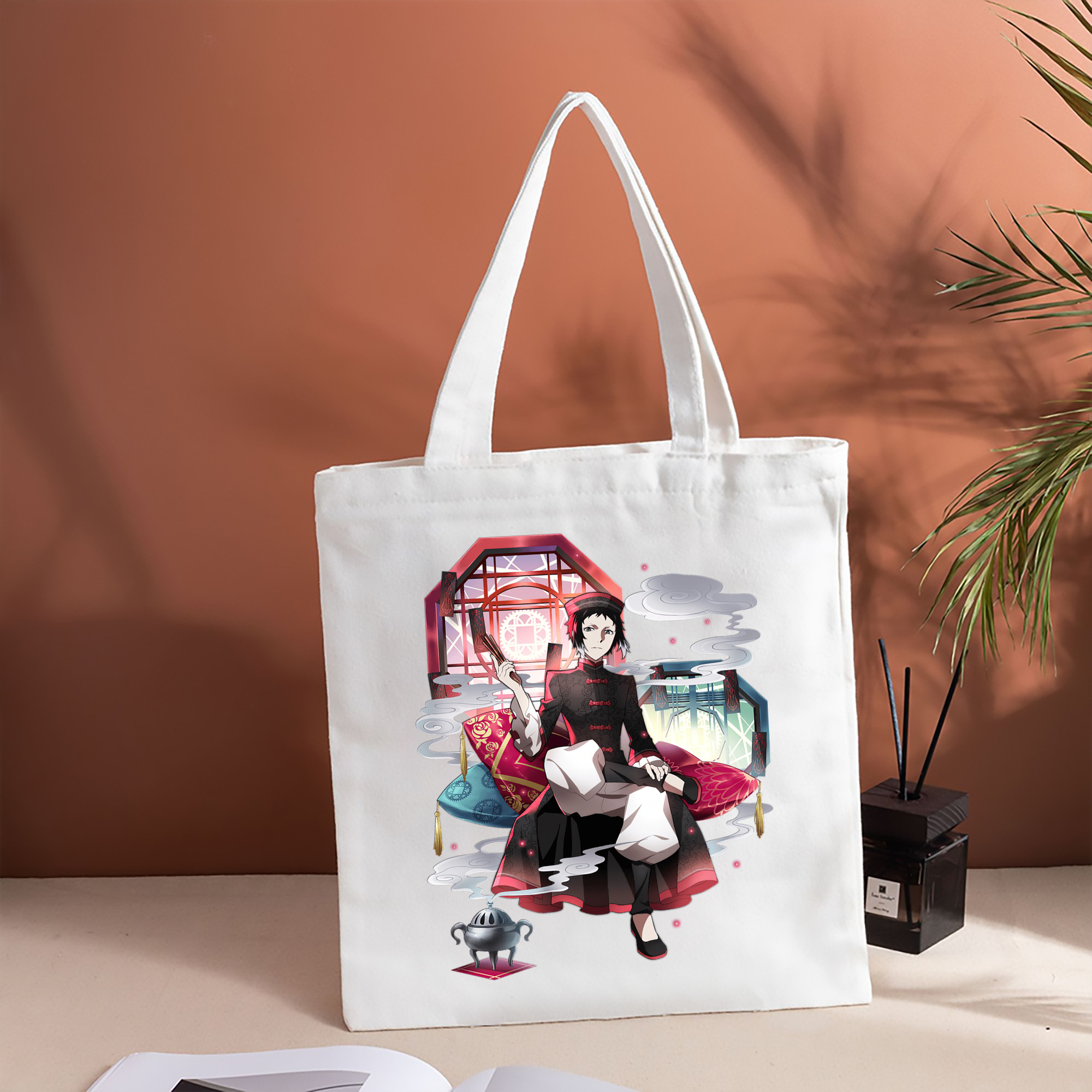 文豪ストレイドッグス Bungo Stray Dogs 縦型キャンバス生地手提げバッグ　トートバッグ