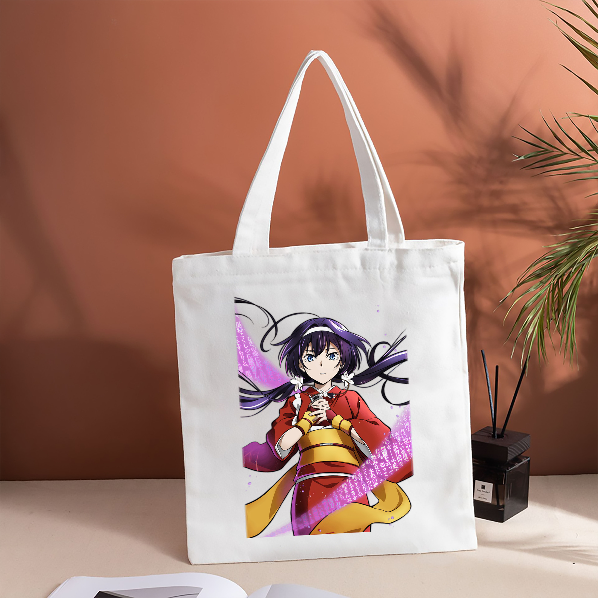 文豪ストレイドッグス Bungo Stray Dogs 縦型キャンバス生地手提げバッグ　トートバッグ