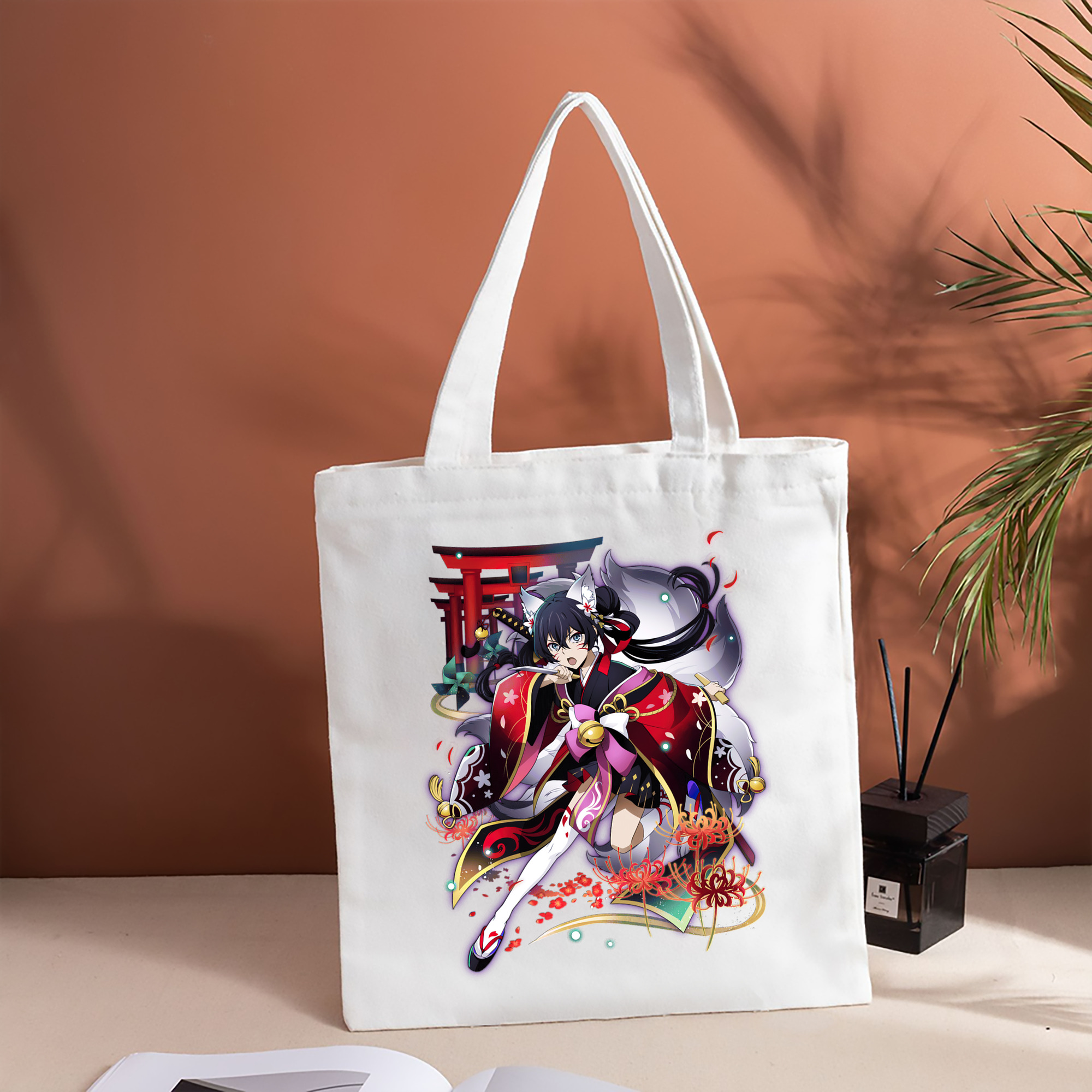 文豪ストレイドッグス Bungo Stray Dogs 縦型キャンバス生地手提げバッグ　トートバッグ