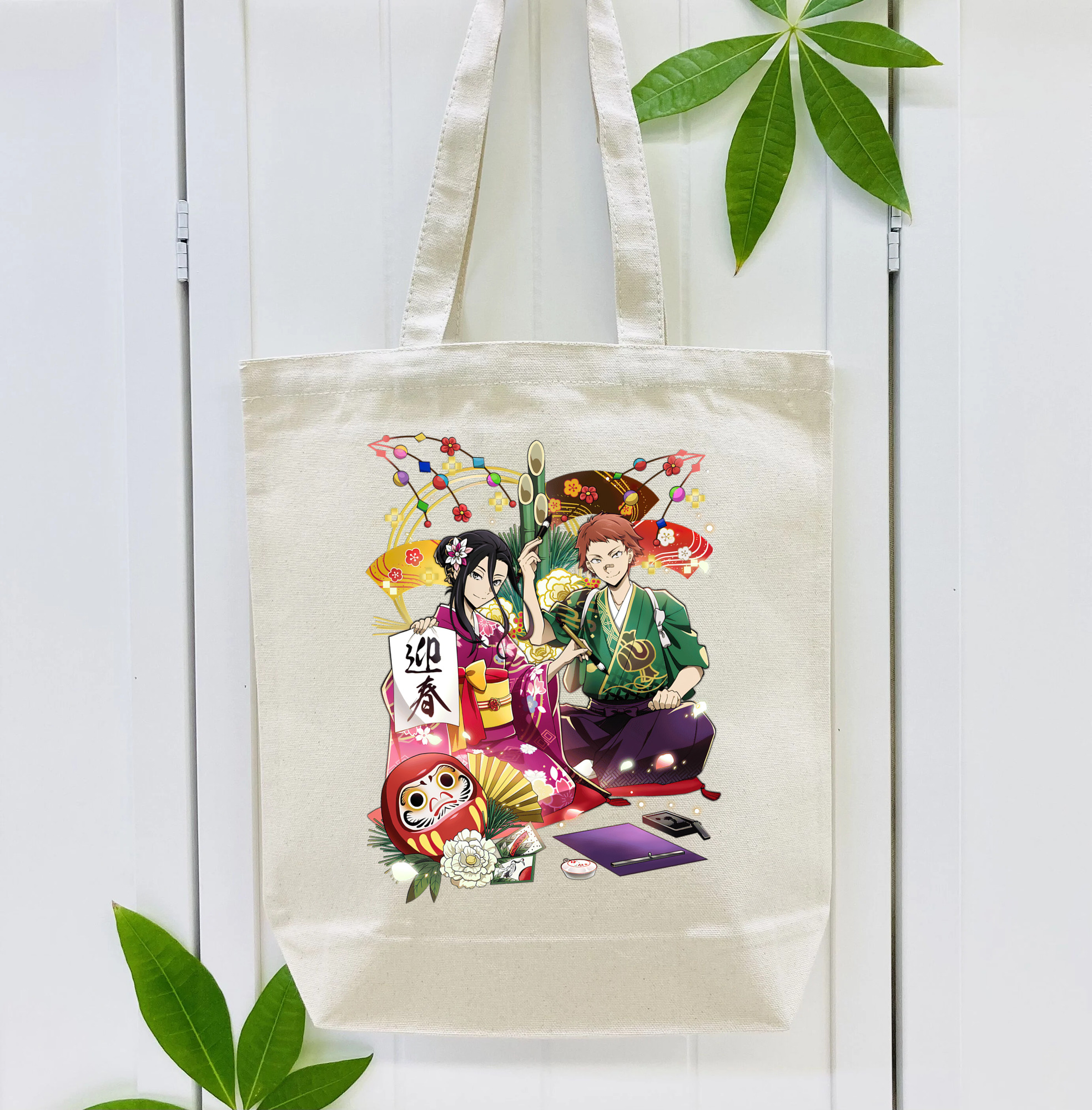 文豪ストレイドッグス Bungo Stray Dogs 縦型キャンバス生地手提げバッグ　トートバッグ