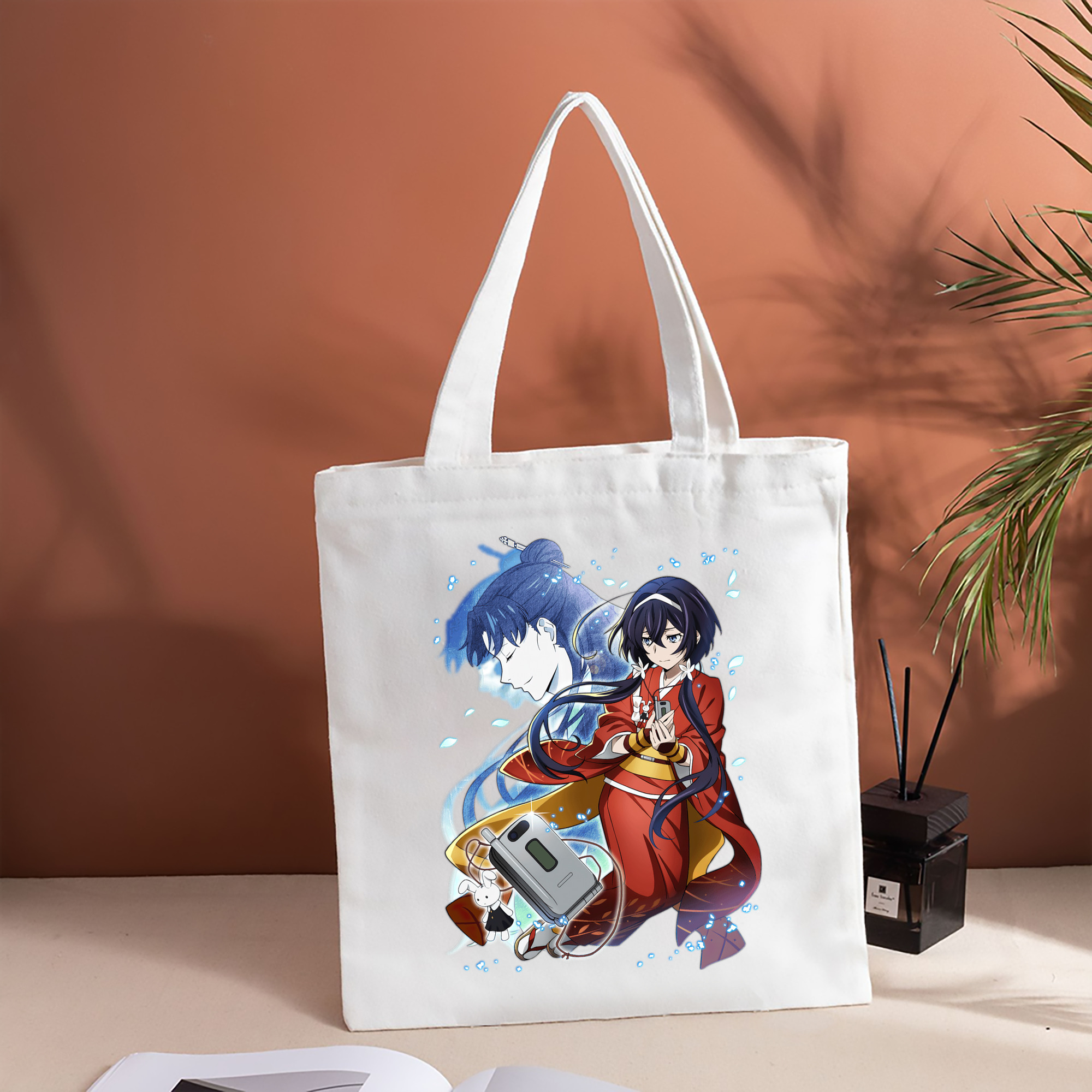 文豪ストレイドッグス Bungo Stray Dogs 縦型キャンバス生地手提げバッグ　トートバッグ