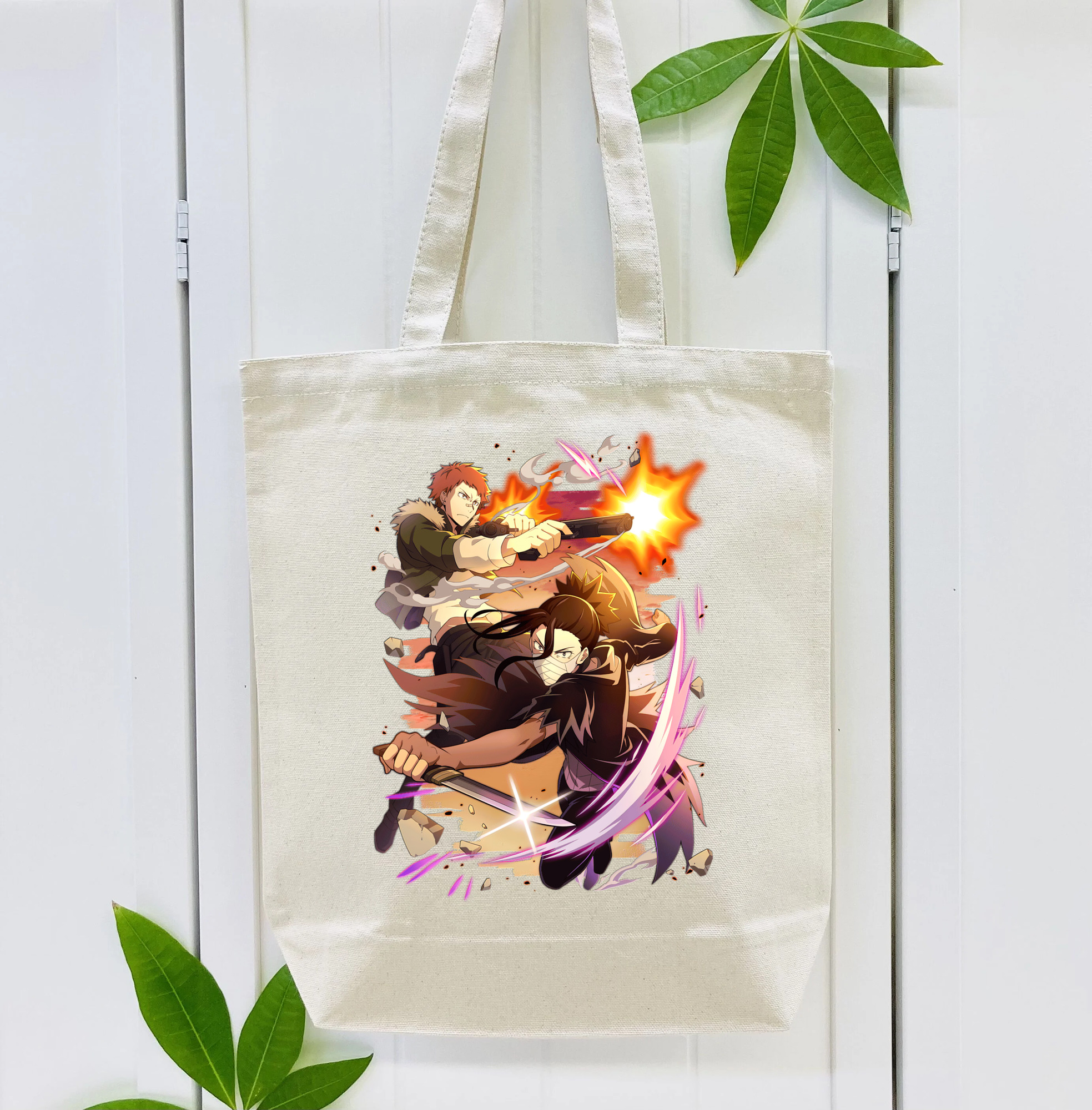 文豪ストレイドッグス Bungo Stray Dogs 縦型キャンバス生地手提げバッグ　トートバッグ