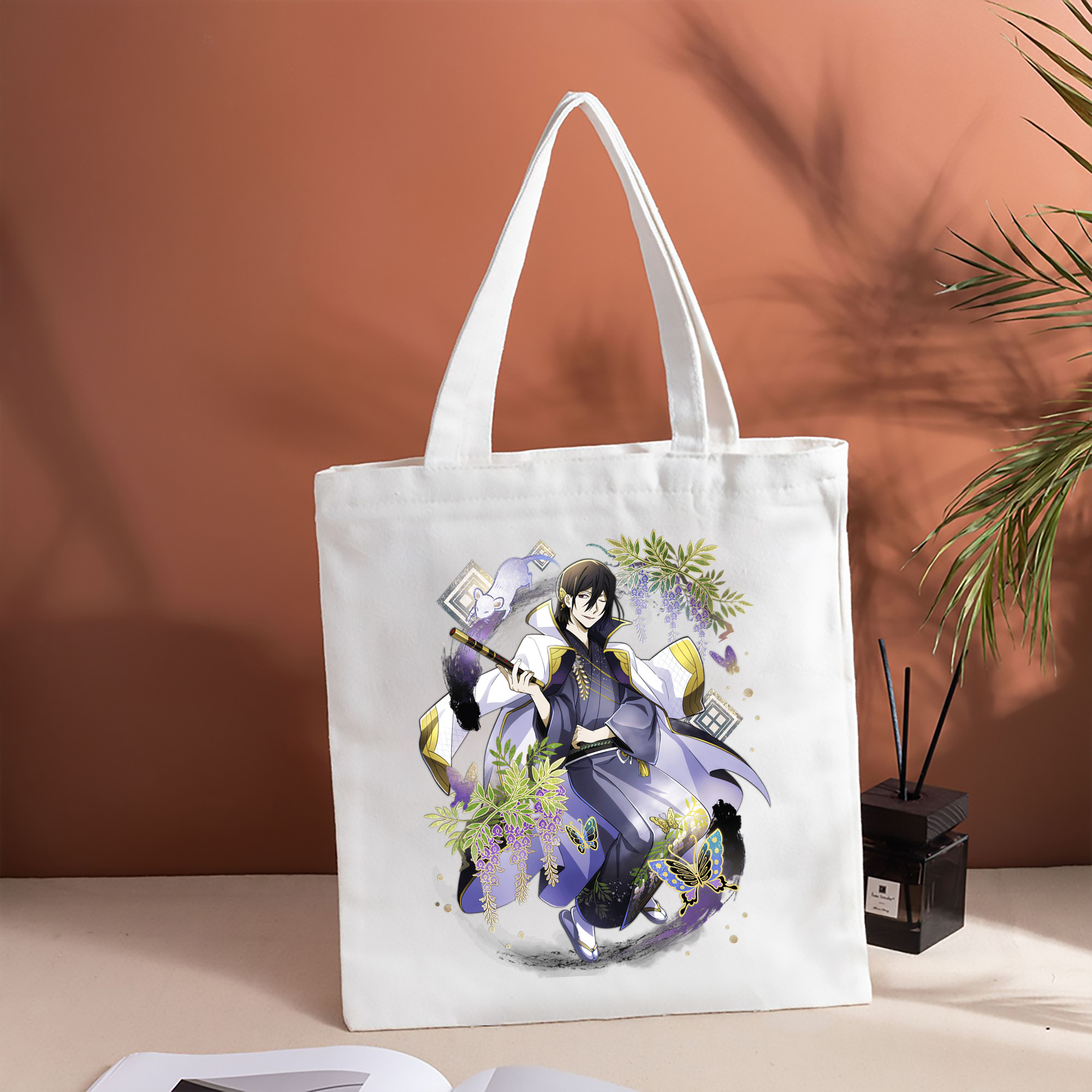 文豪ストレイドッグス Bungo Stray Dogs 縦型キャンバス生地手提げバッグ　トートバッグ