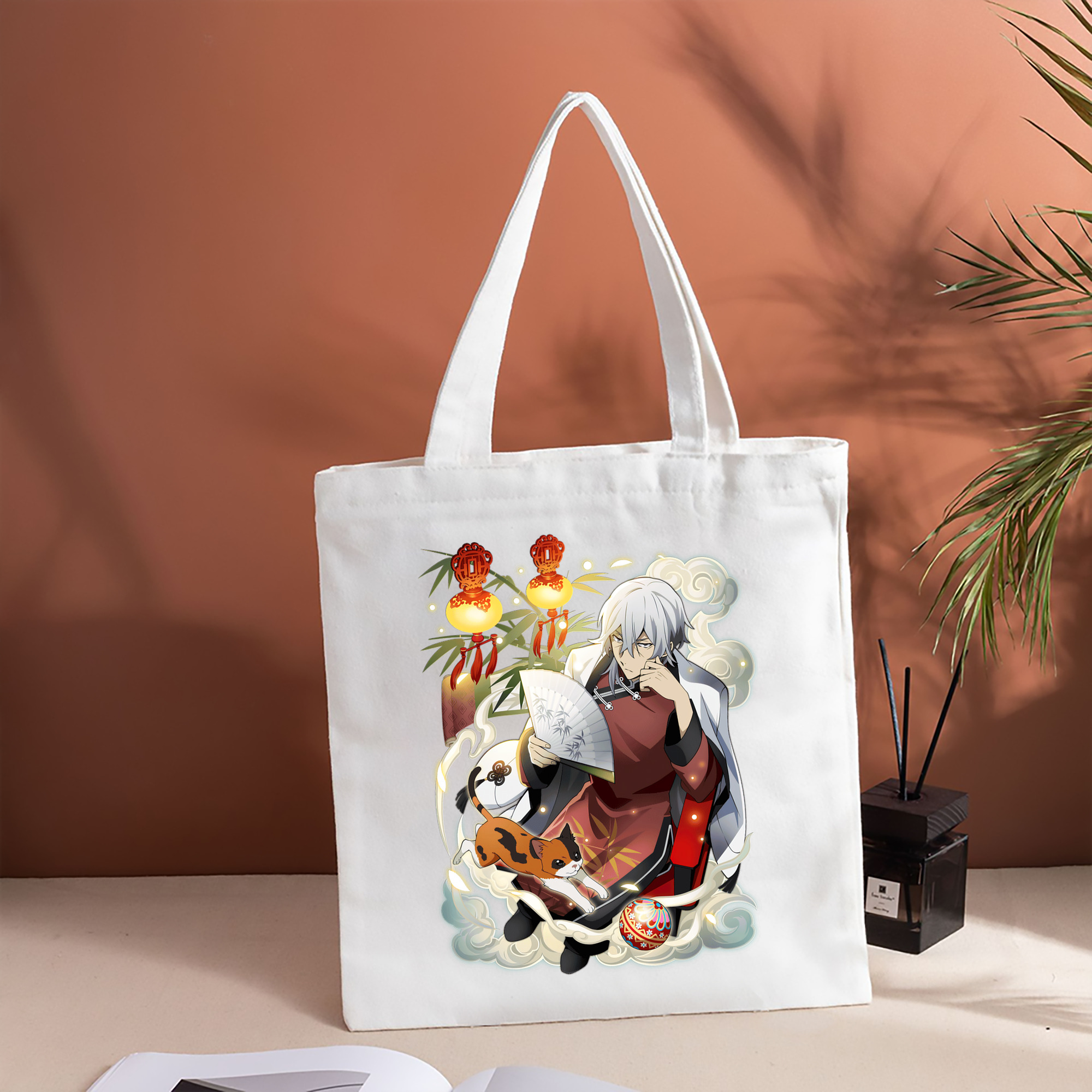 文豪ストレイドッグス Bungo Stray Dogs 縦型キャンバス生地手提げバッグ　トートバッグ