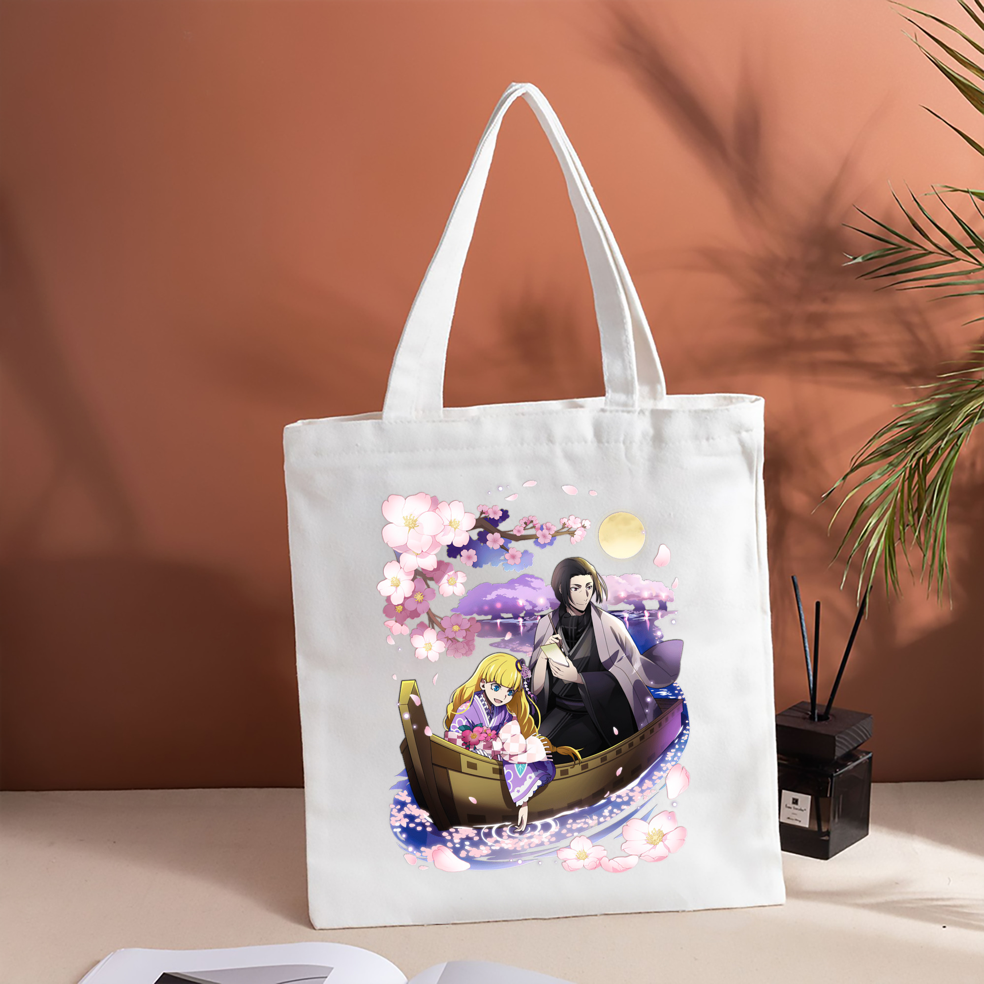 文豪ストレイドッグス Bungo Stray Dogs 縦型キャンバス生地手提げバッグ　トートバッグ