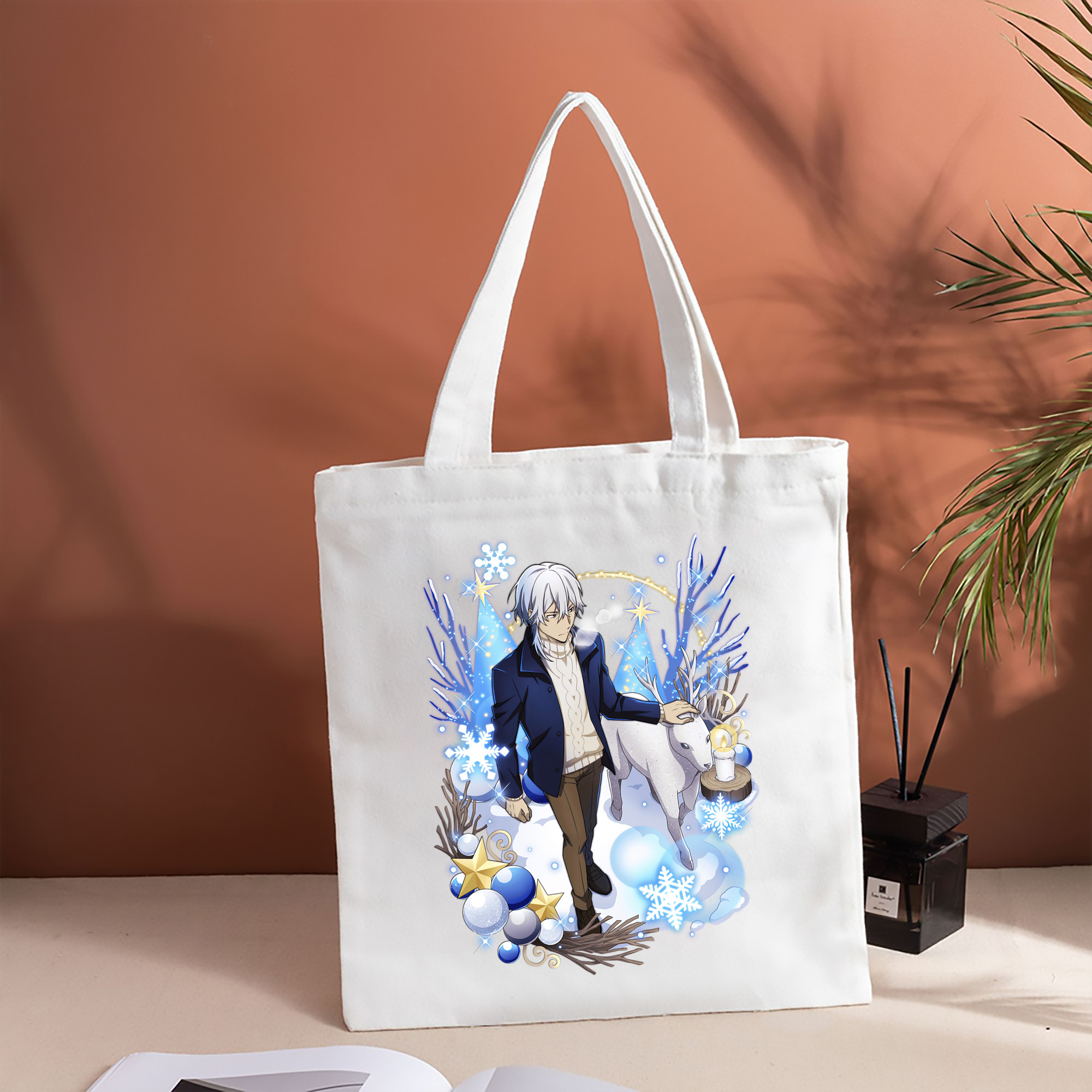 文豪ストレイドッグス Bungo Stray Dogs 縦型キャンバス生地手提げバッグ　トートバッグ