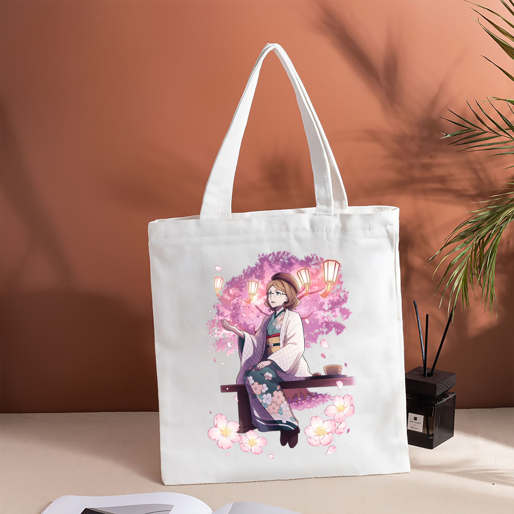 文豪ストレイドッグス Bungo Stray Dogs 縦型キャンバス生地手提げバッグ　トートバッグ