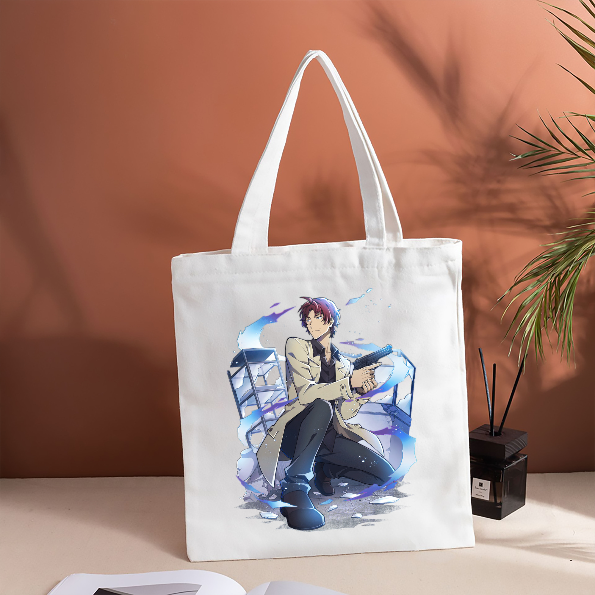 文豪ストレイドッグス Bungo Stray Dogs 縦型キャンバス生地手提げバッグ　トートバッグ