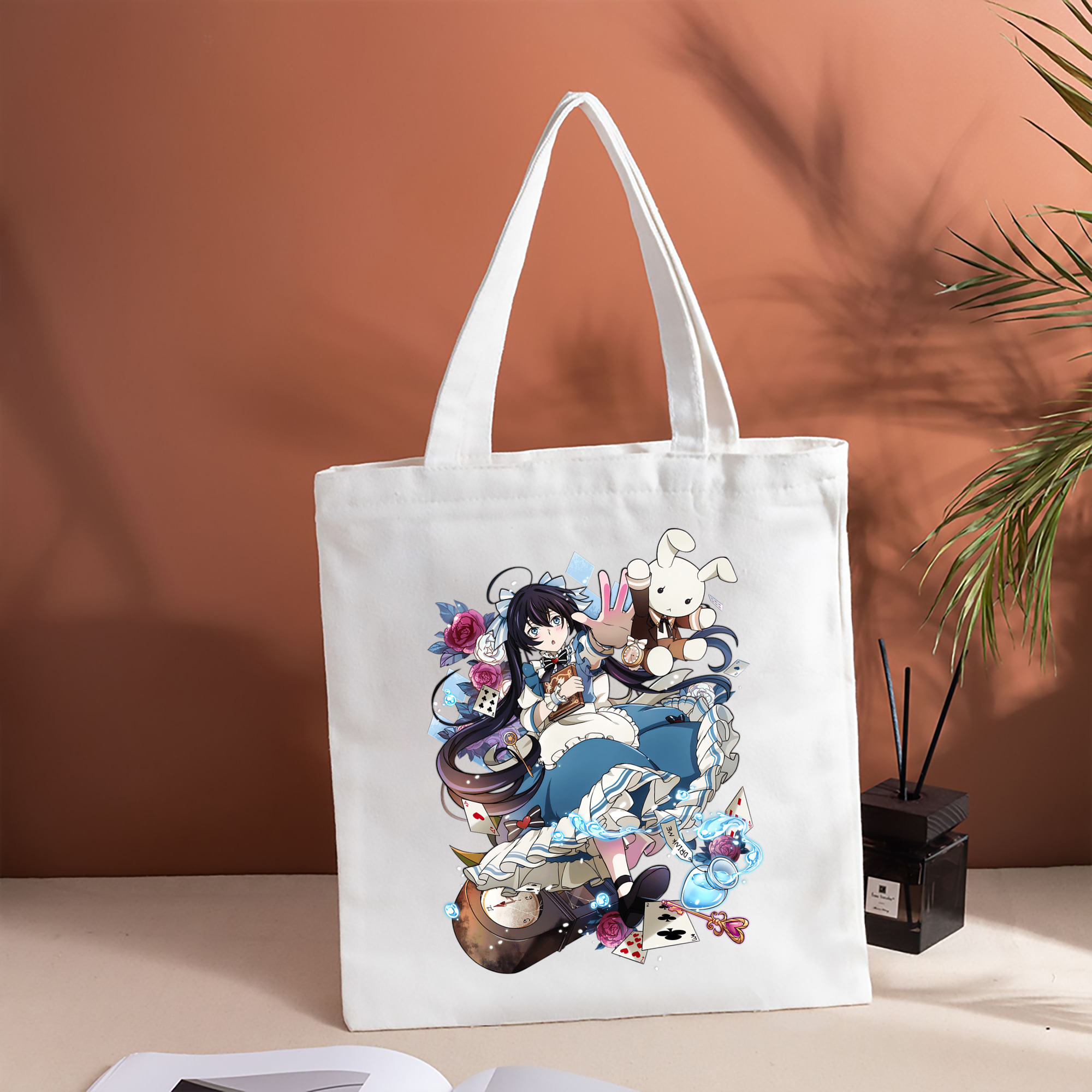 文豪ストレイドッグス Bungo Stray Dogs 縦型キャンバス生地手提げバッグ　トートバッグ