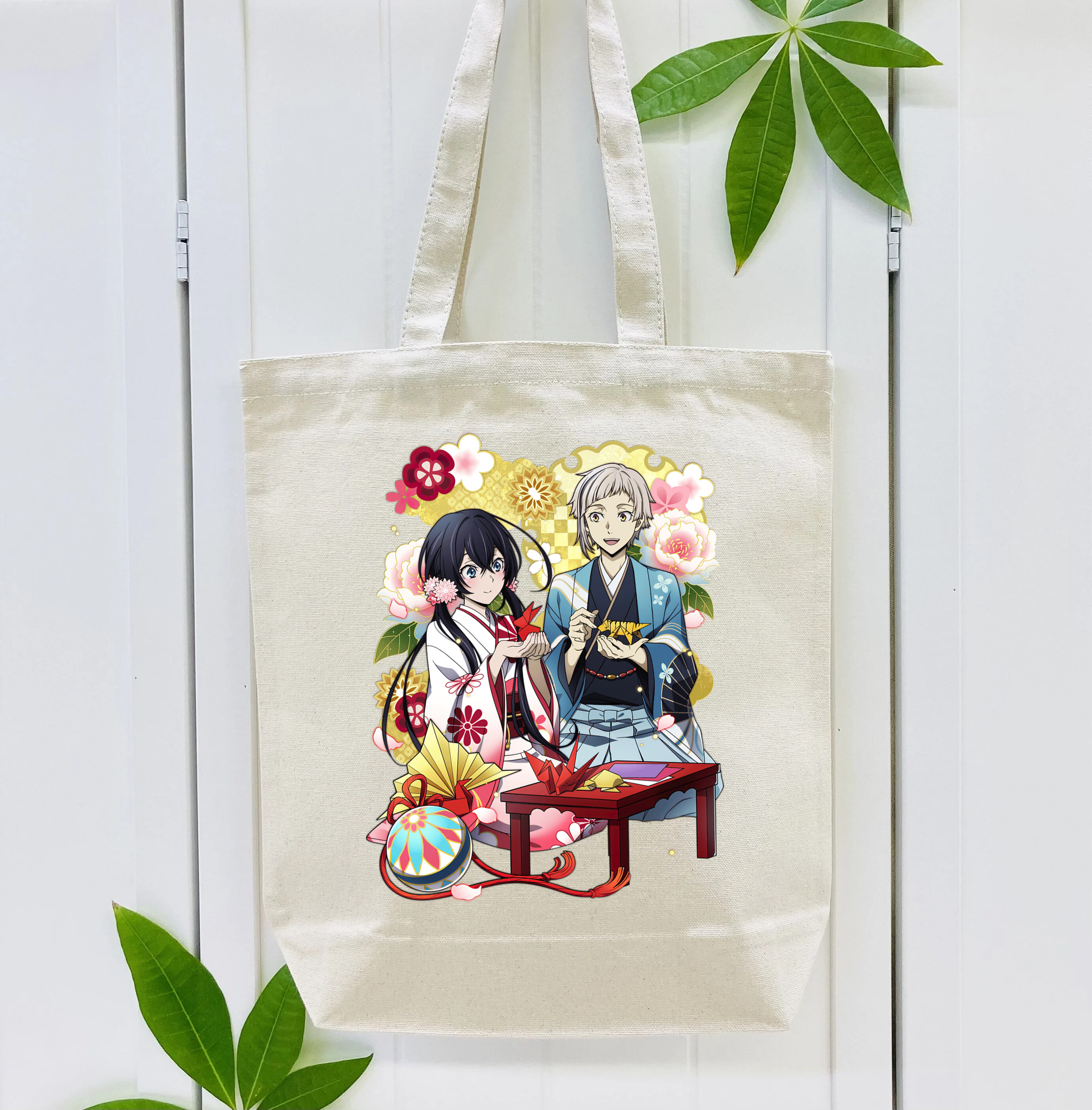 文豪ストレイドッグス Bungo Stray Dogs 縦型キャンバス生地手提げバッグ　トートバッグ